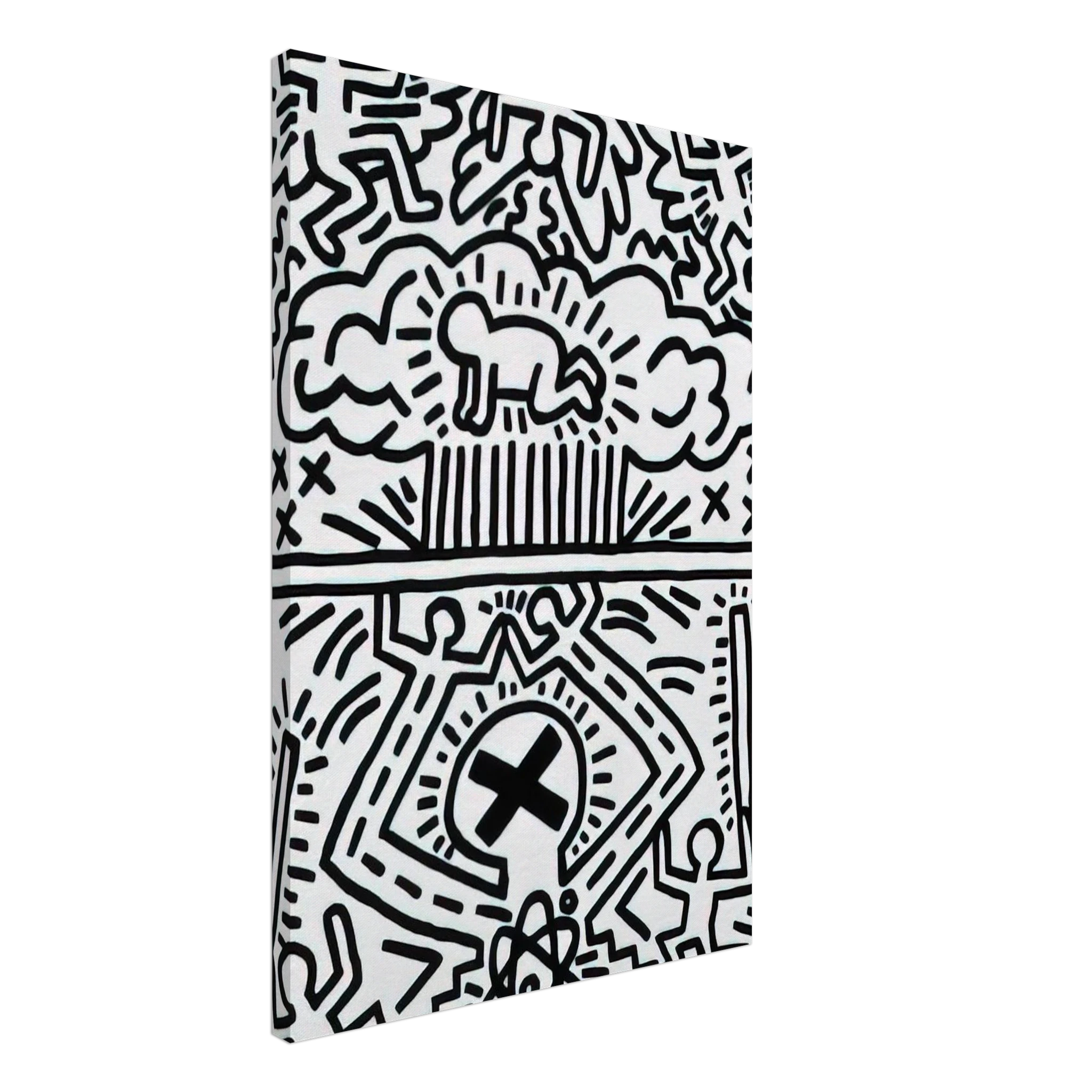 ANTI NUCLEAR RALLY 1982 Canvas | Keith Haring Canvas | Keith Haring Prints