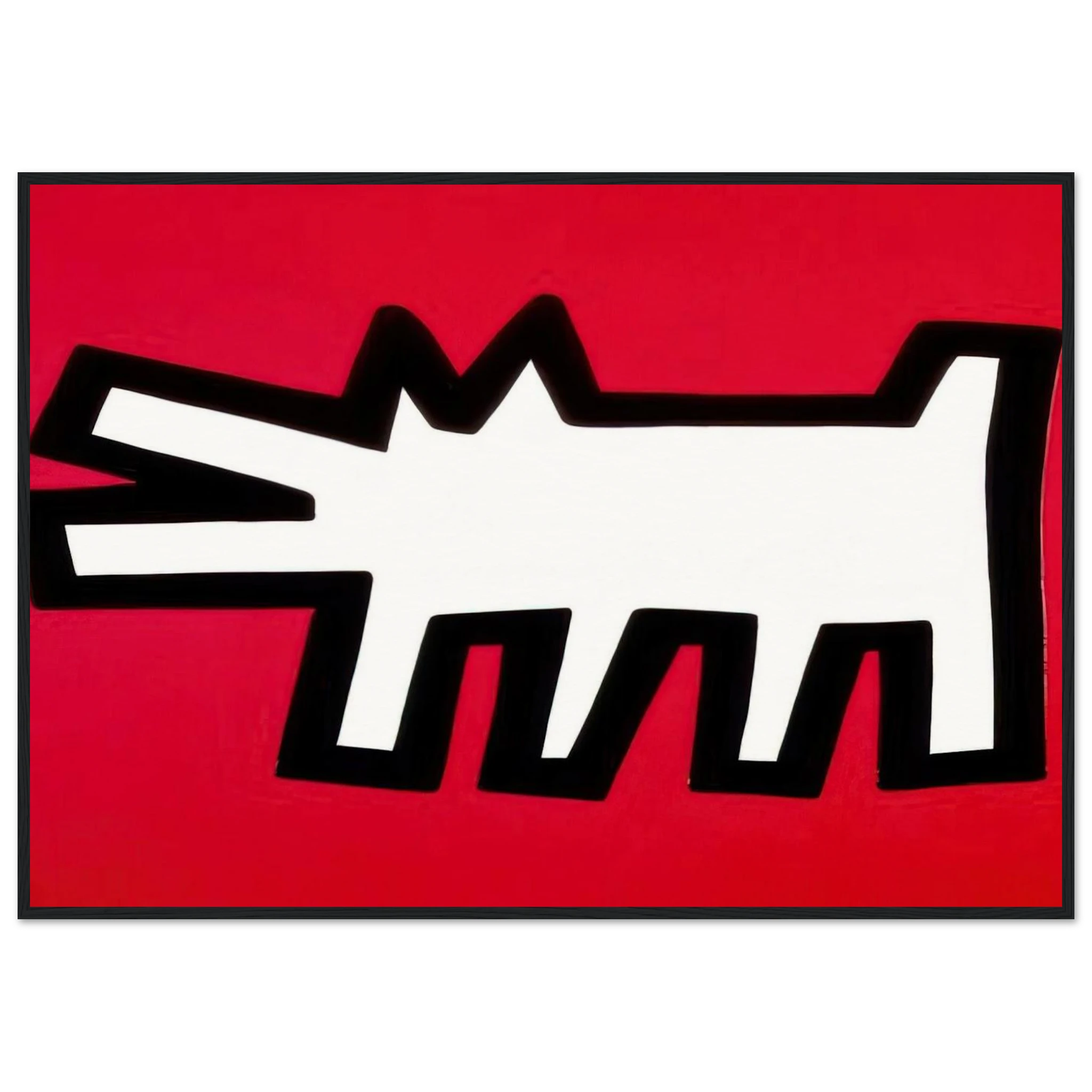 BARKING DOG 1990 Framed Poster | Keith Haring Framed Prints Wall Art | Keith Haring Prints