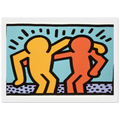 BEST BUDDIES 1990 Framed Poster | Keith Haring Framed Prints Wall Art | Keith Haring Prints