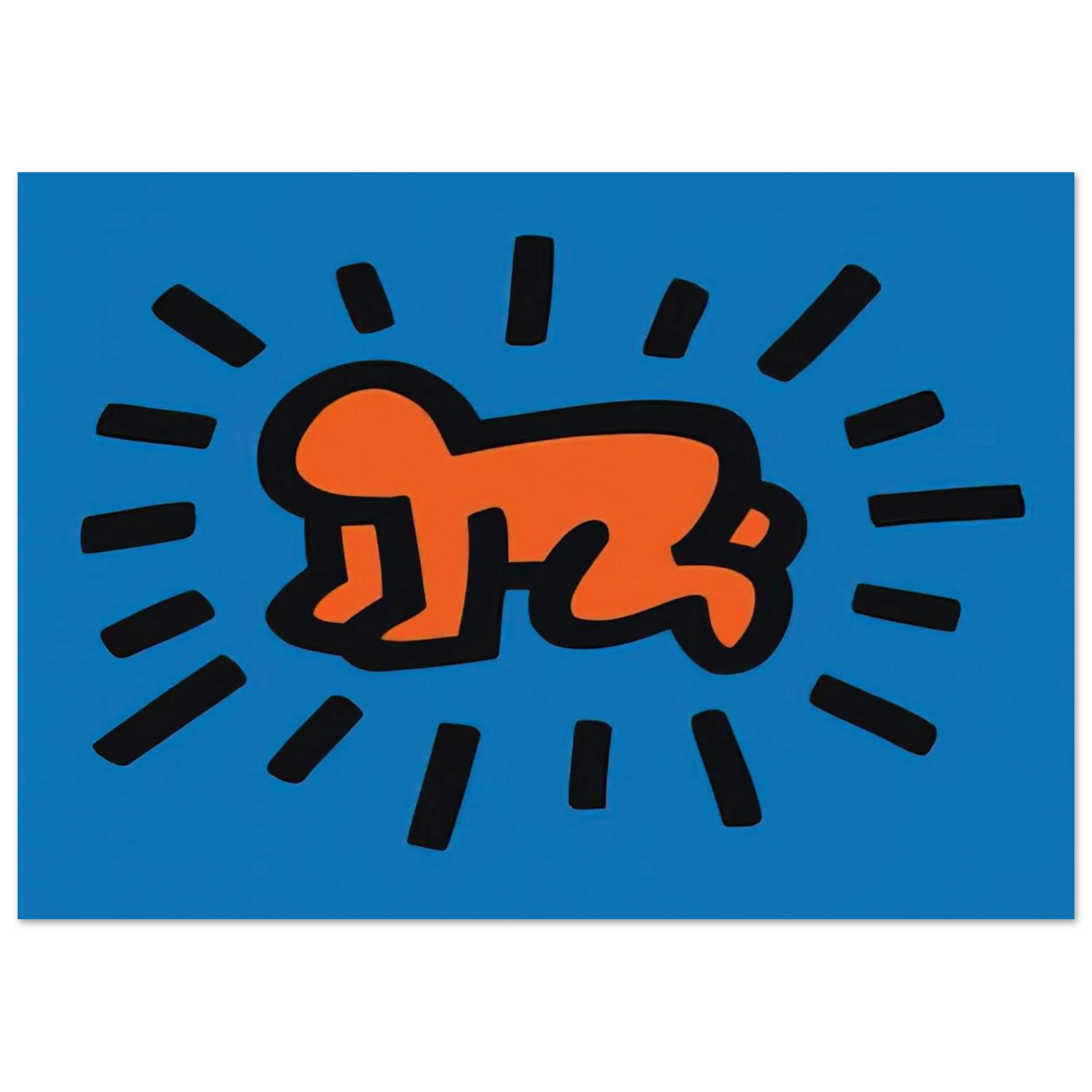 RADIANT BABY FROM ICONS SERIES 1990 Poster | Keith Haring Poster | Keith Haring Prints