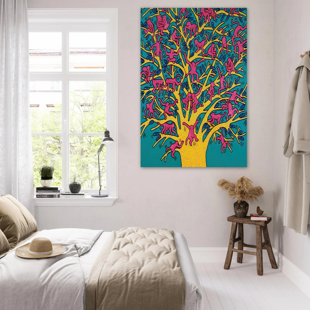 THE TREE OF MONKEYS Poster | Keith Haring Poster | Keith Haring Prints