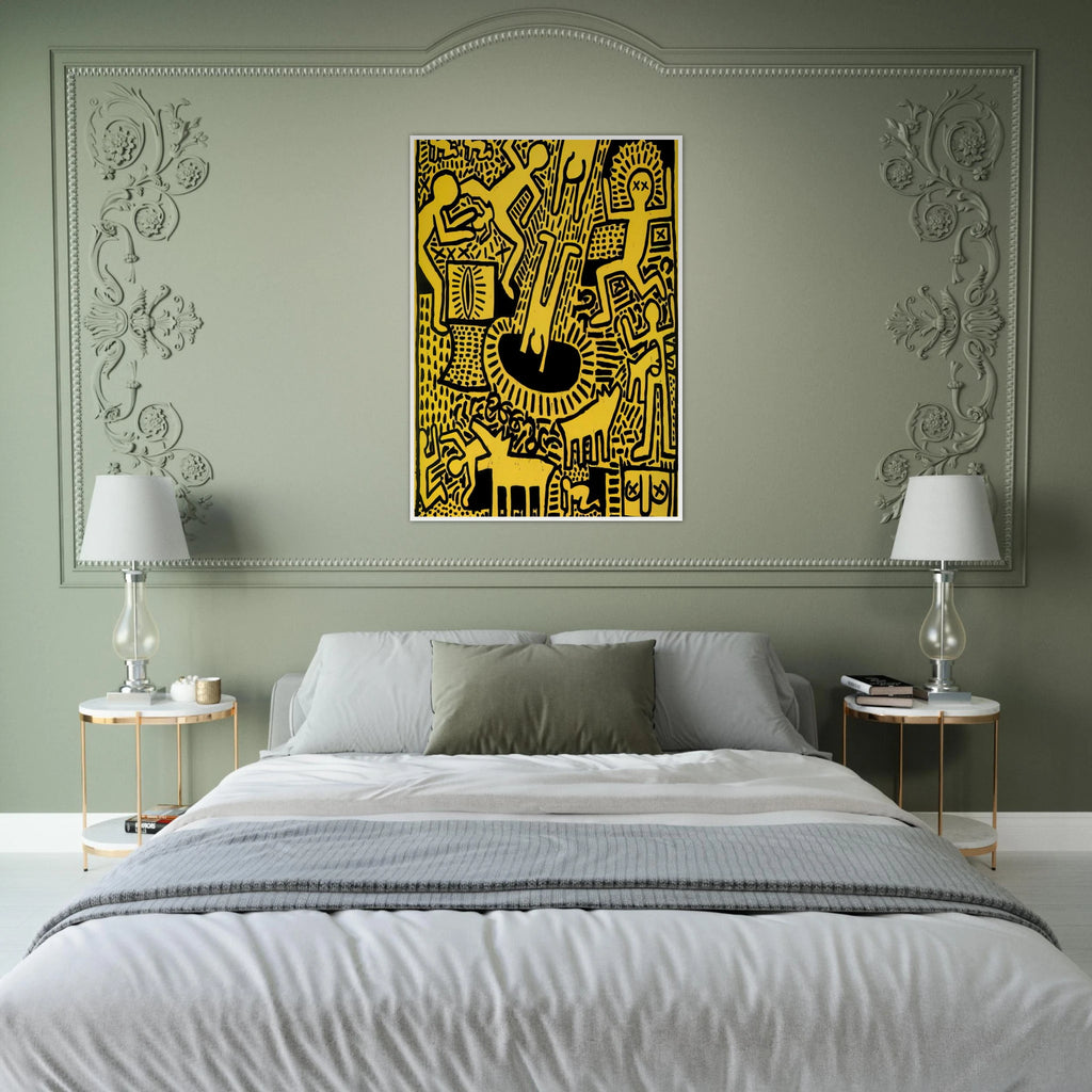 UNTITLED 1981 Framed Poster | Keith Haring Framed Prints Wall Art | Keith Haring Prints