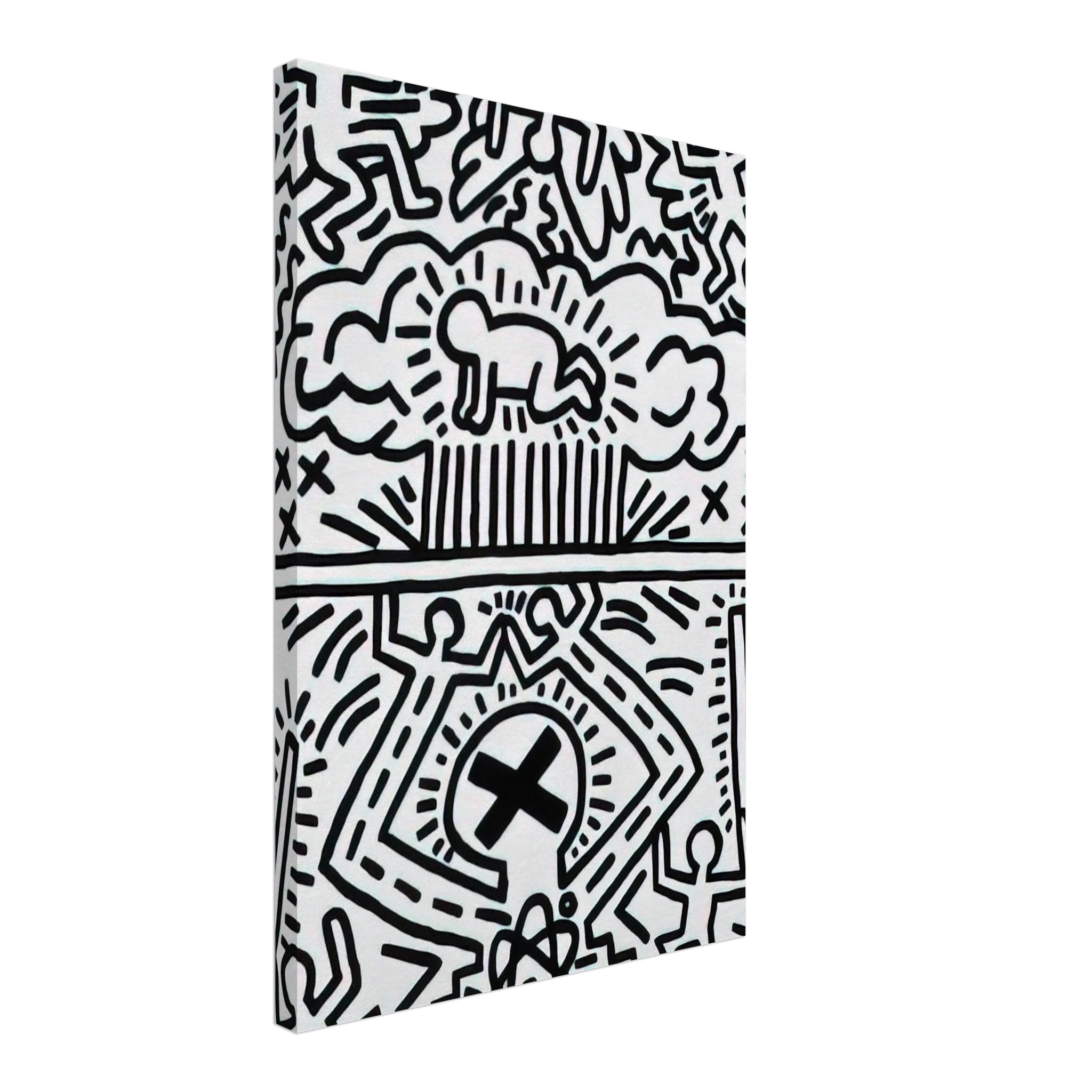ANTI NUCLEAR RALLY 1982 Canvas | Keith Haring Canvas | Keith Haring Prints