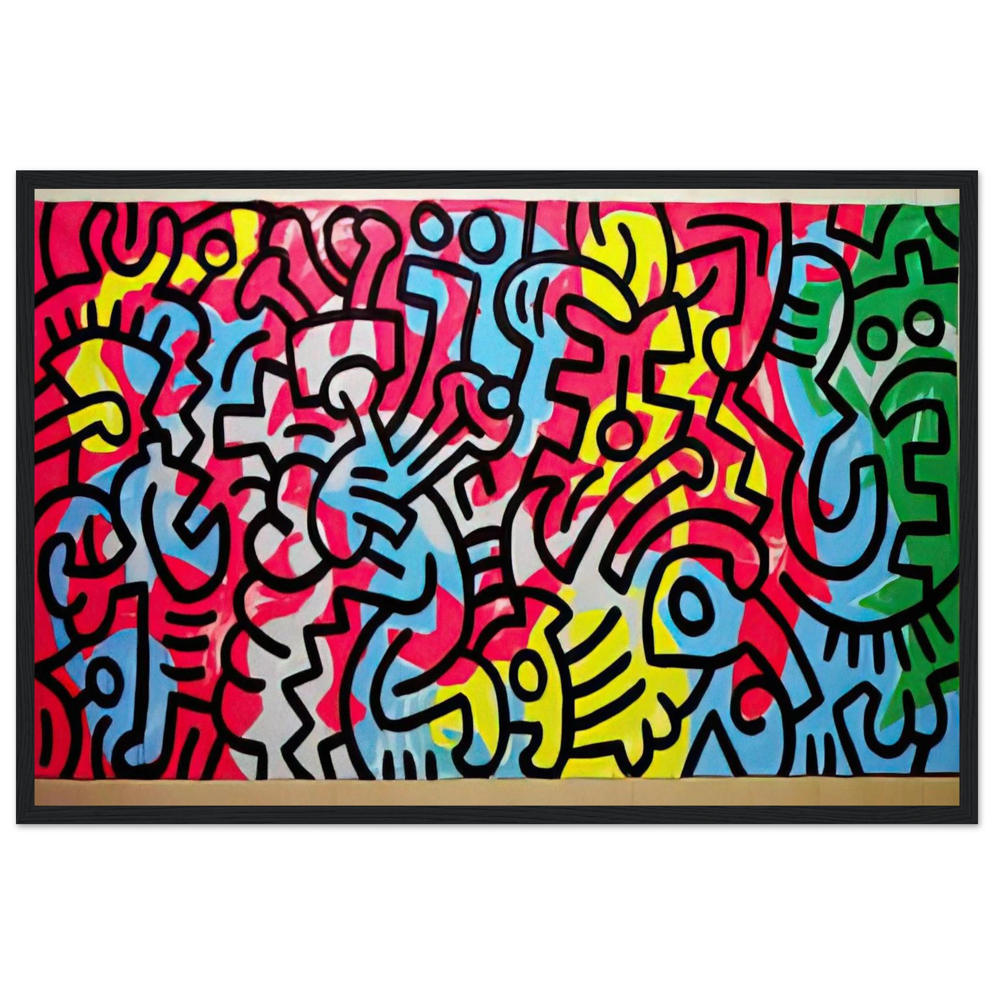 UNTITLED 1987 Framed Poster | Keith Haring Framed Prints Wall Art | Keith Haring Prints