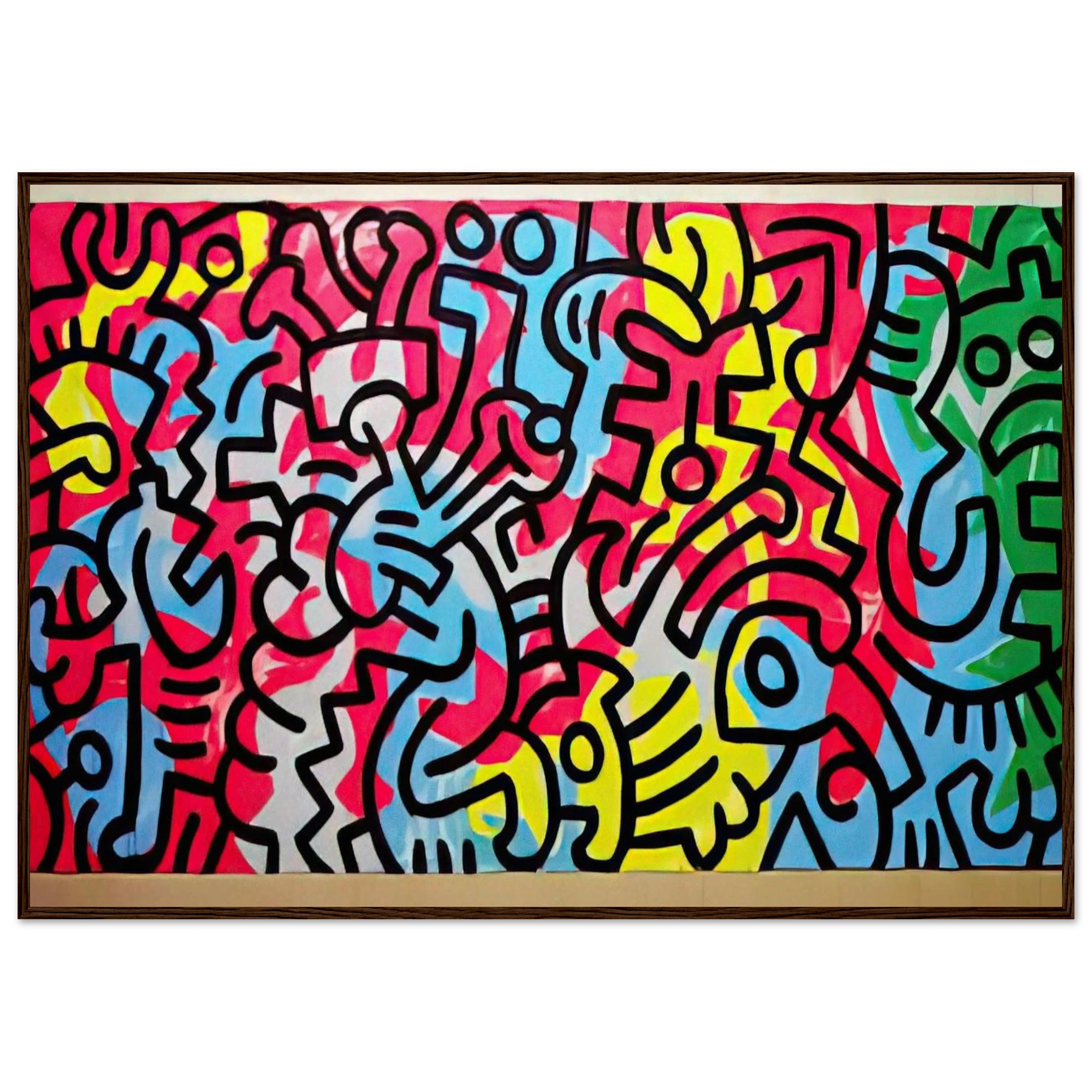 UNTITLED 1987 Framed Poster | Keith Haring Framed Prints Wall Art | Keith Haring Prints