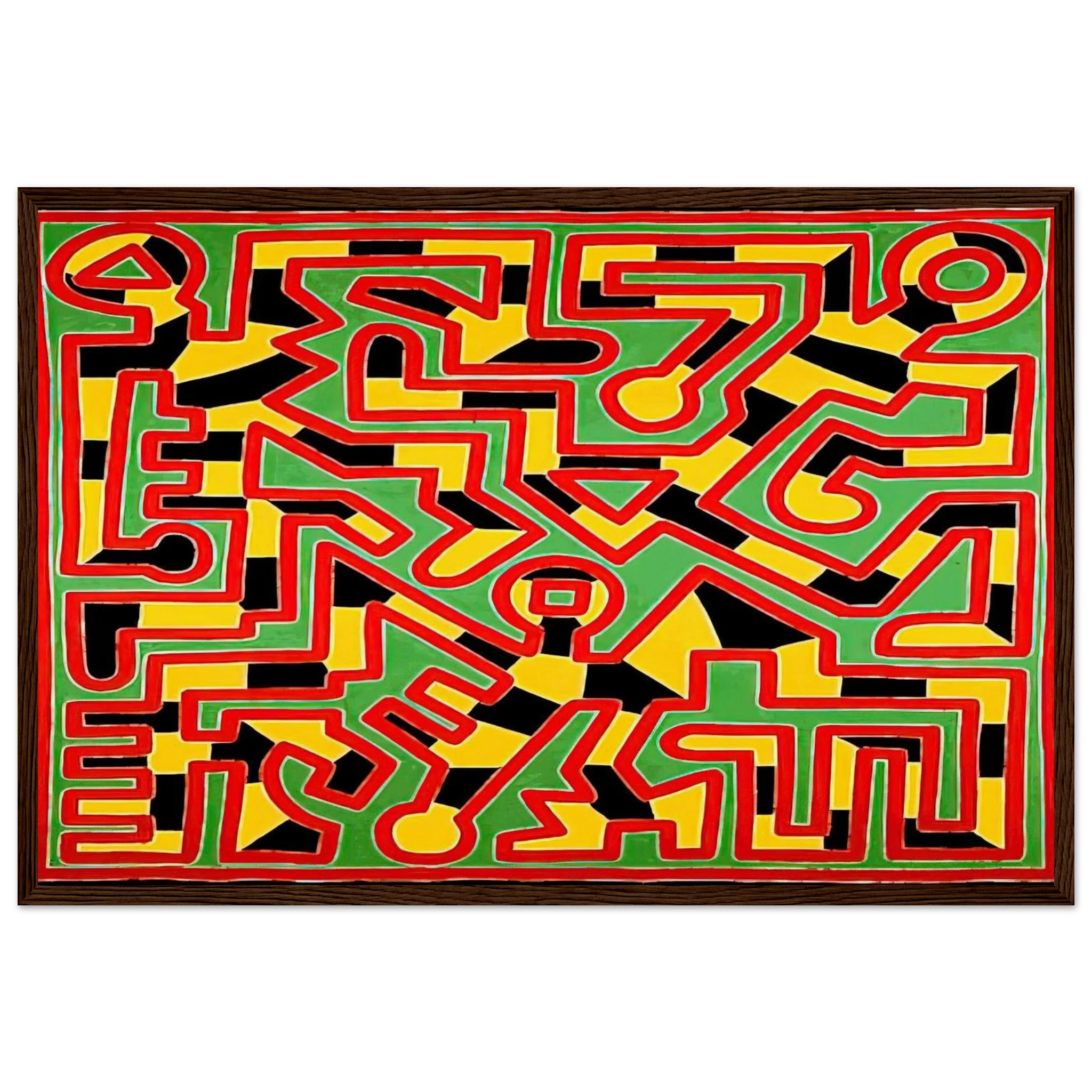 UNTITLED 1988 Framed Poster | Keith Haring Framed Prints Wall Art | Keith Haring Prints