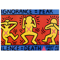 IGNORANCE FEAR 1989 Poster | Keith Haring Poster | Keith Haring Prints