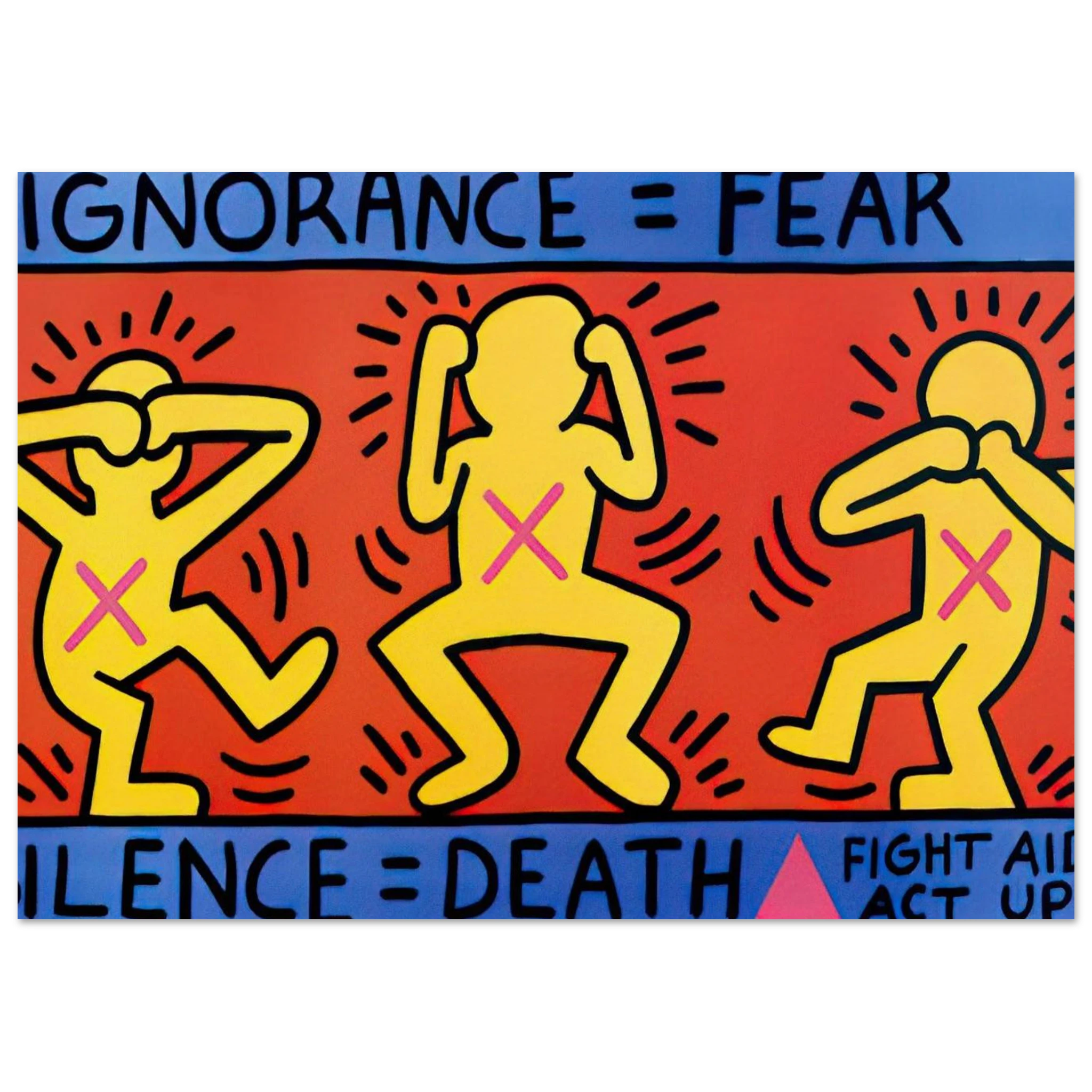 IGNORANCE FEAR 1989 Poster | Keith Haring Poster | Keith Haring Prints