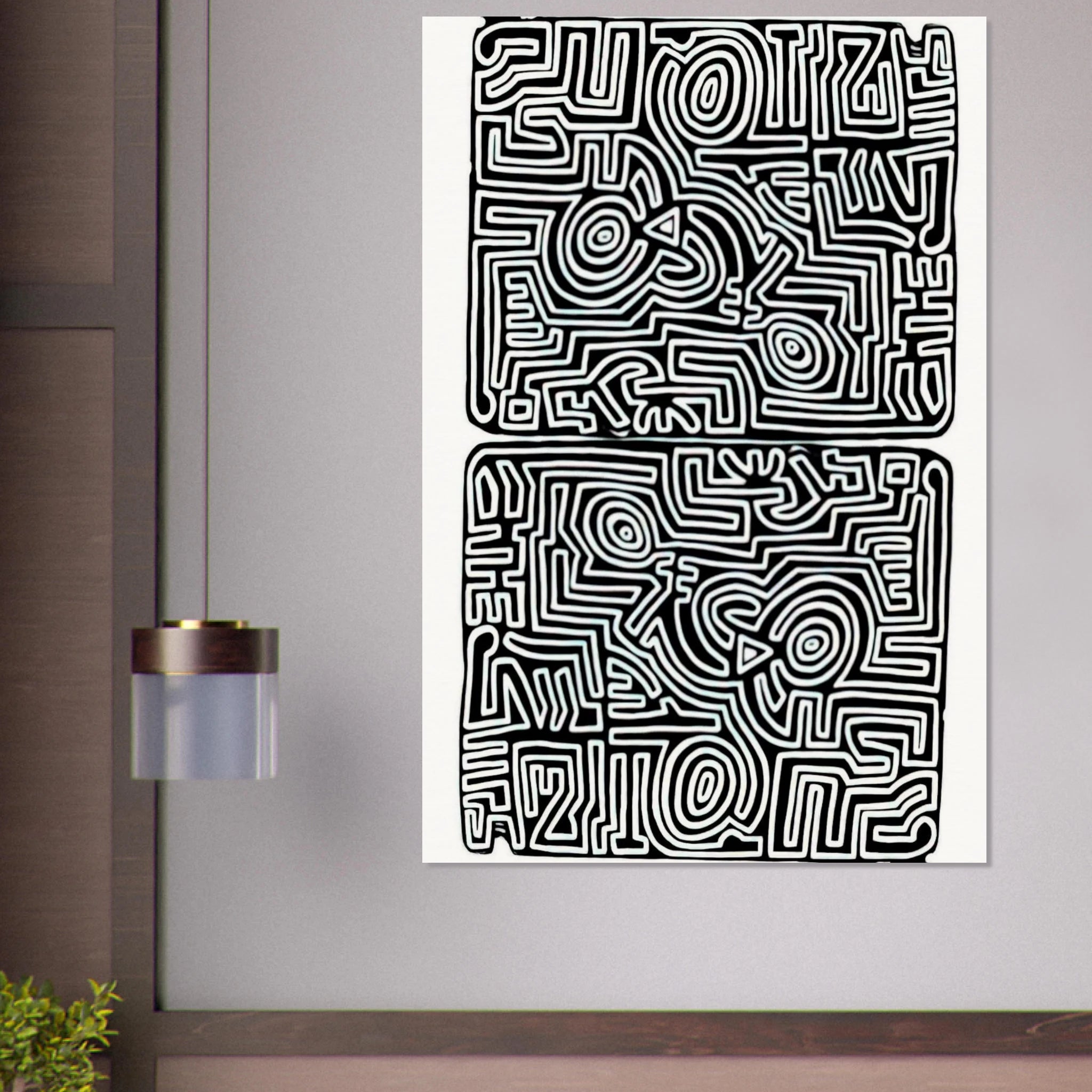 LABYRINTH 1989 Poster | Keith Haring Poster | Keith Haring Prints
