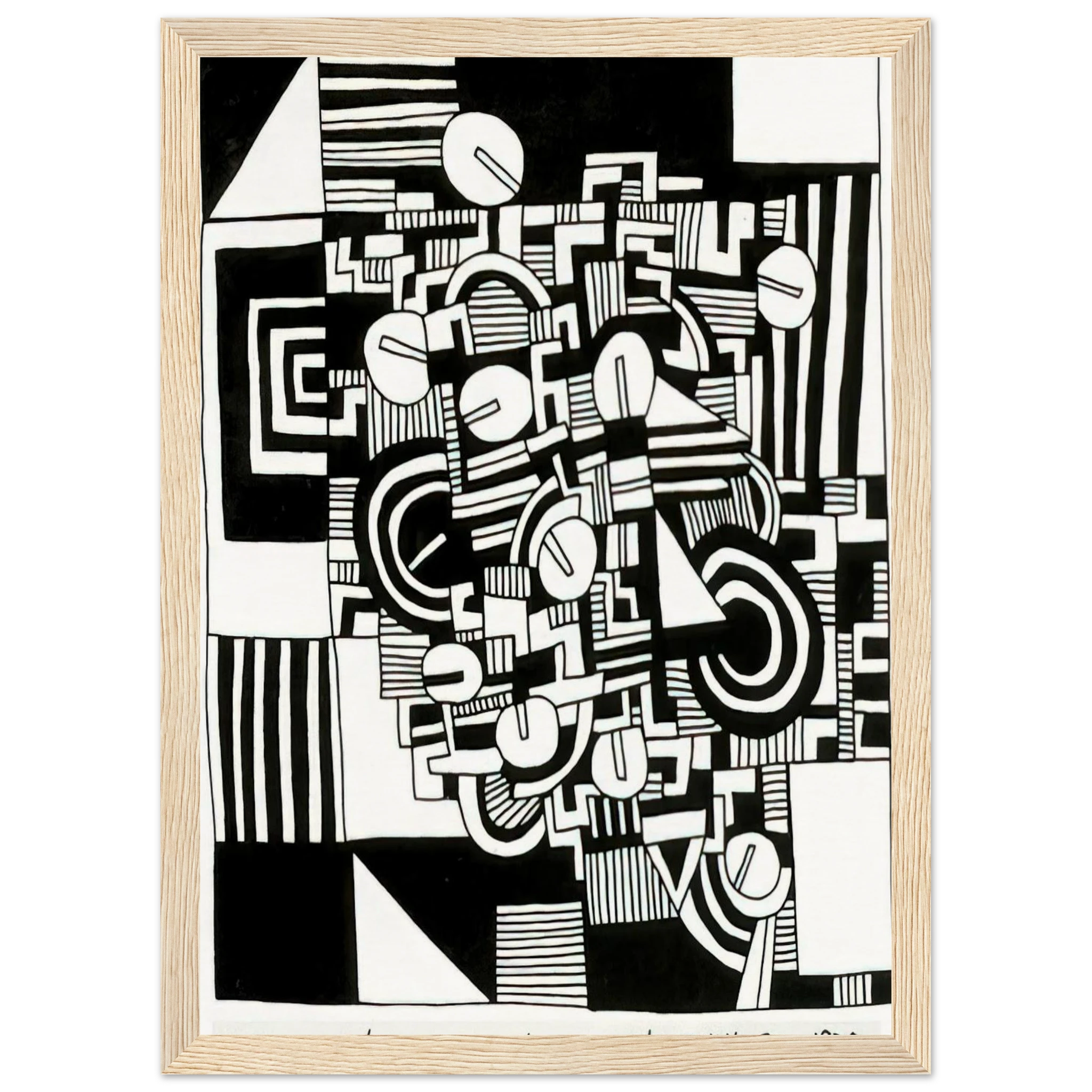 UNTITLED 1978 Framed Poster | Keith Haring Framed Prints Wall Art | Keith Haring Prints