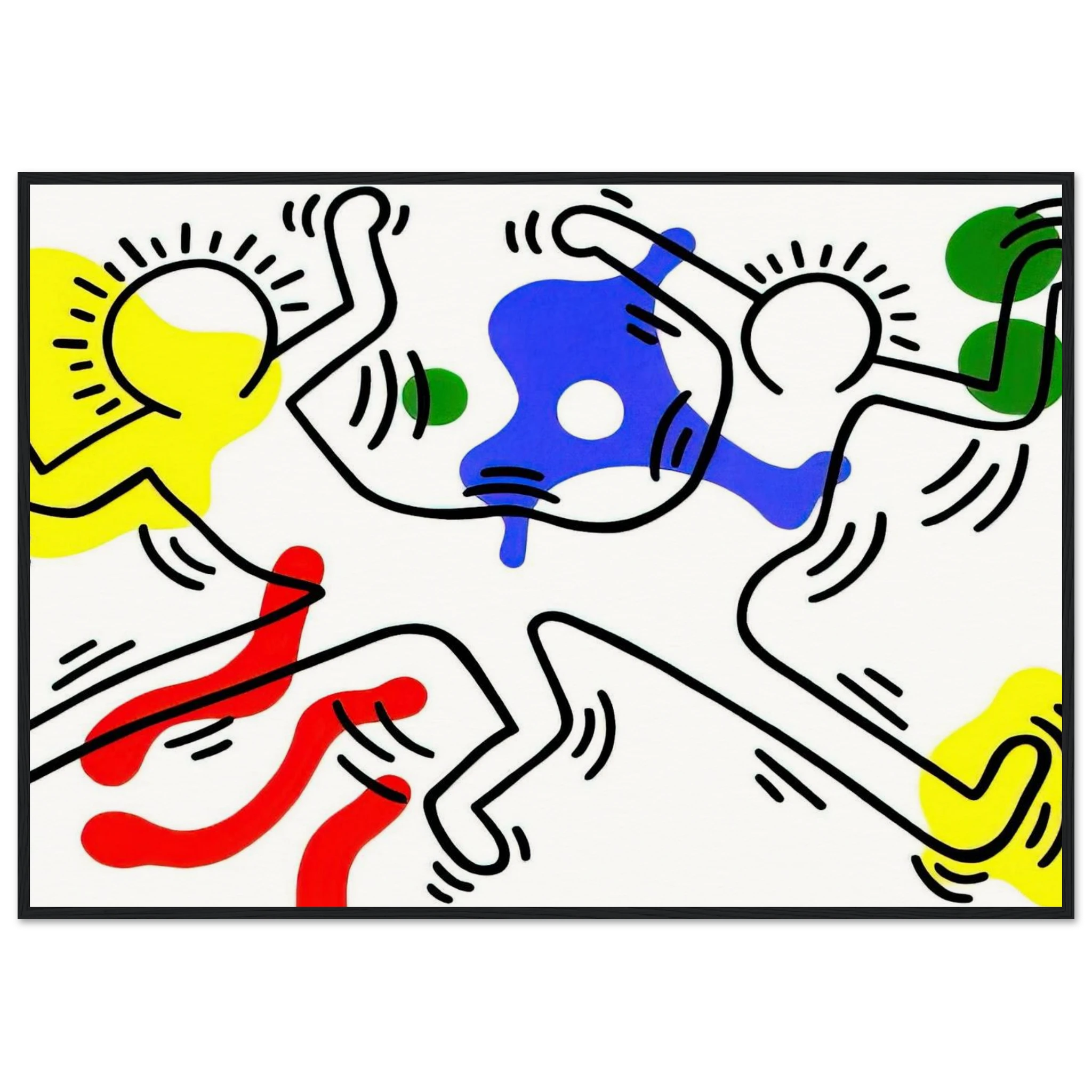 UNTITLED 1986 Framed Poster | Keith Haring Framed Prints Wall Art | Keith Haring Prints