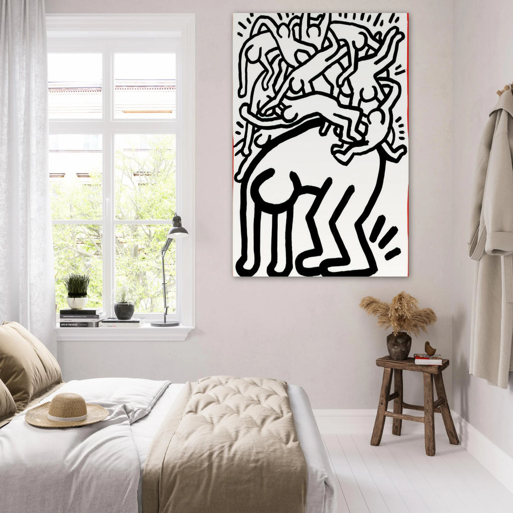 FIGHT AIDS WORLDWIDE 1990 Poster | Keith Haring Poster | Keith Haring Prints