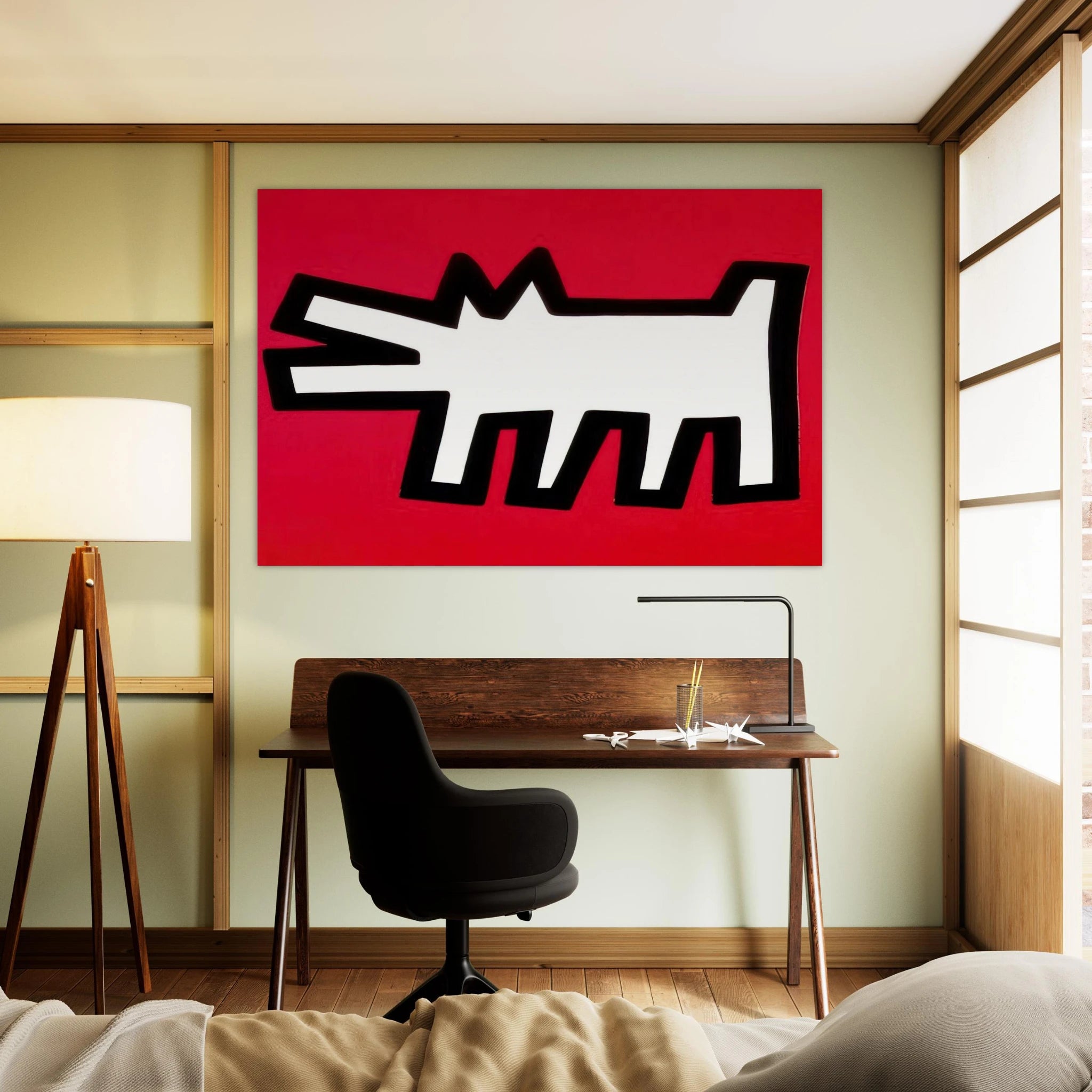 BARKING DOG 1990 Poster | Keith Haring Poster | Keith Haring Prints