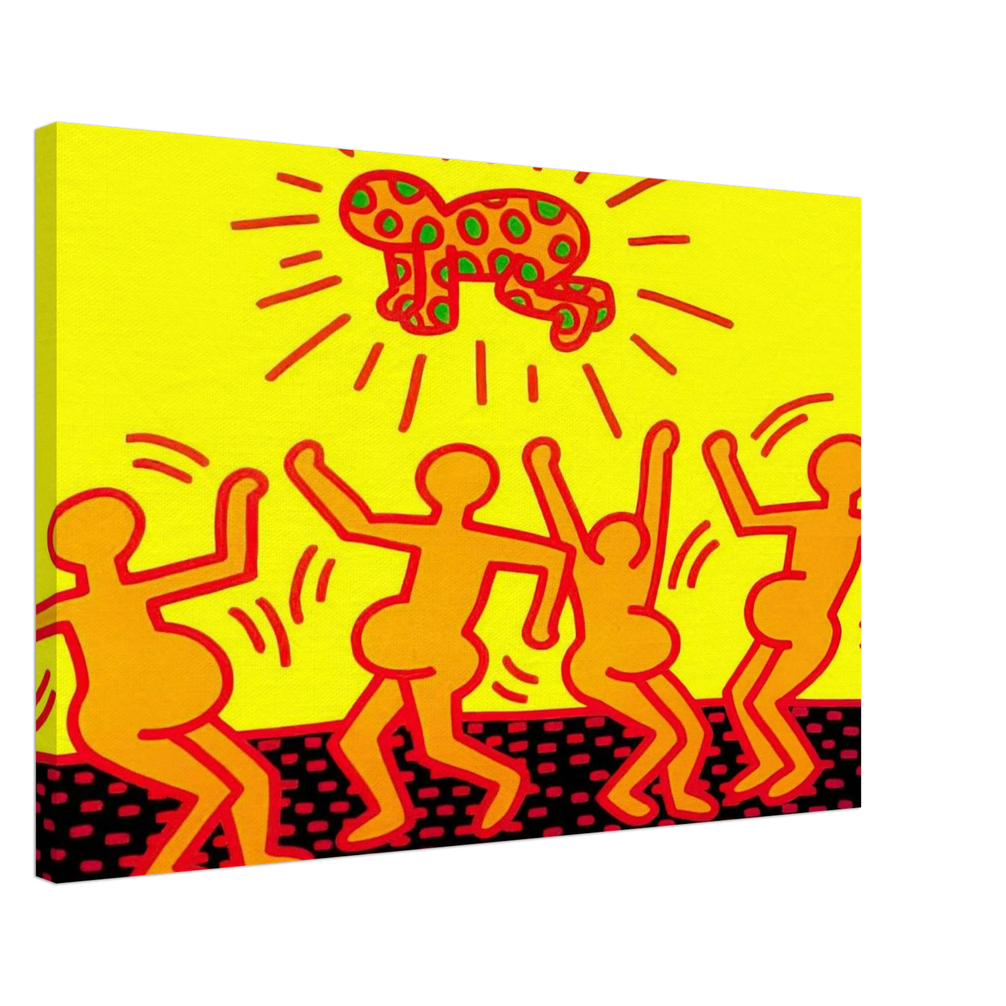 UNTITLED 1983 1 Canvas | Keith Haring Canvas | Keith Haring Prints