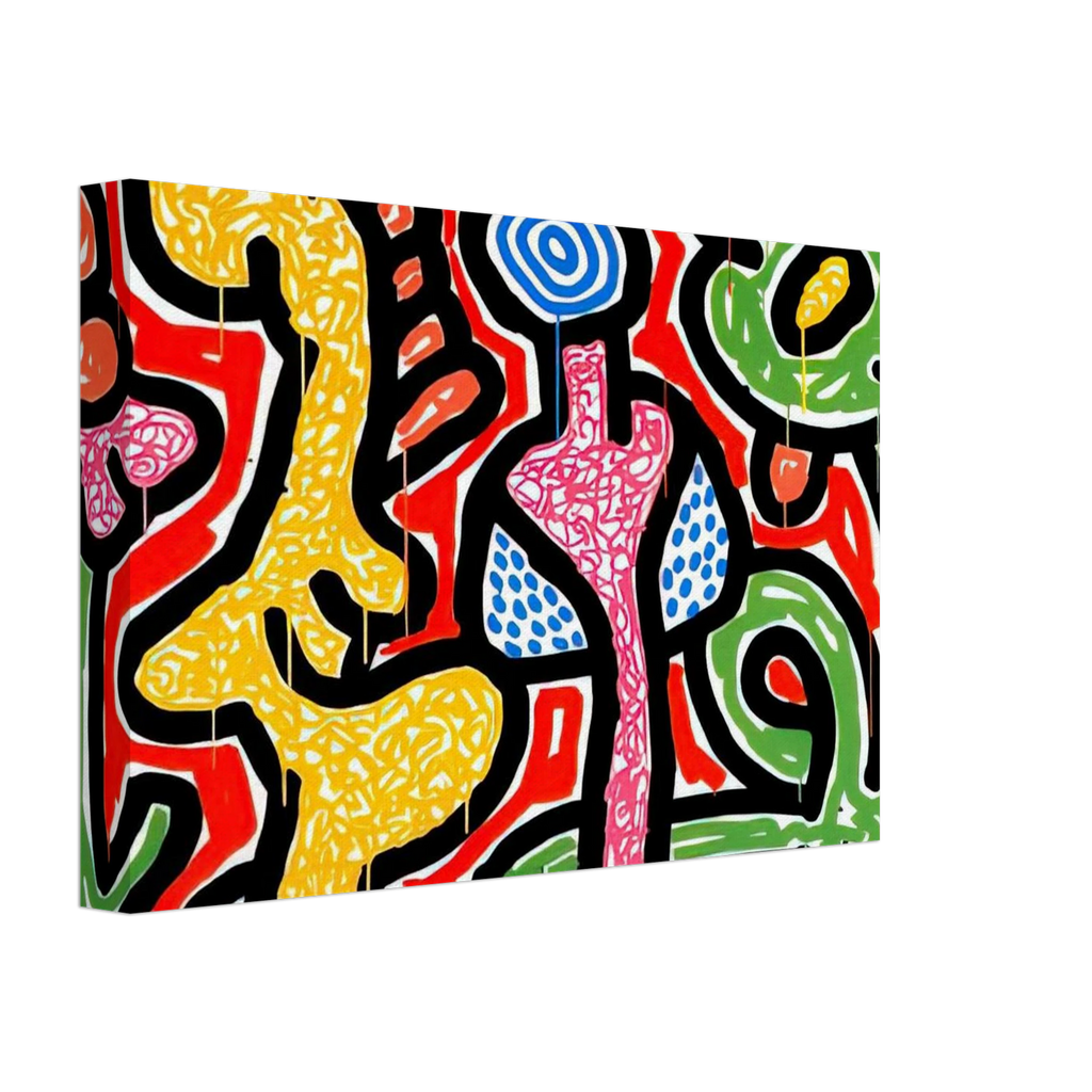 FLOWERS IV 1990 Canvas | Keith Haring Canvas | Keith Haring Prints