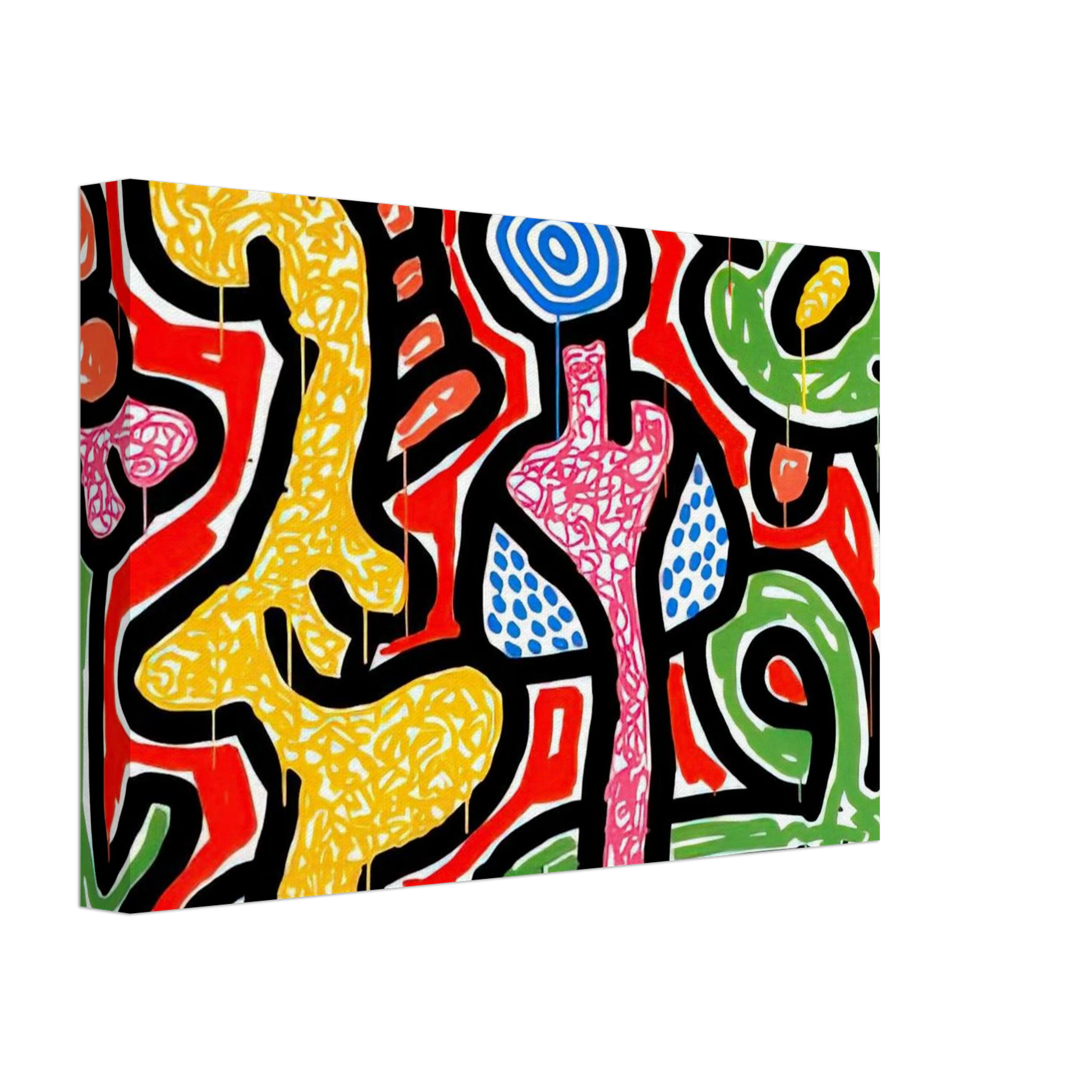 FLOWERS IV 1990 Canvas | Keith Haring Canvas | Keith Haring Prints