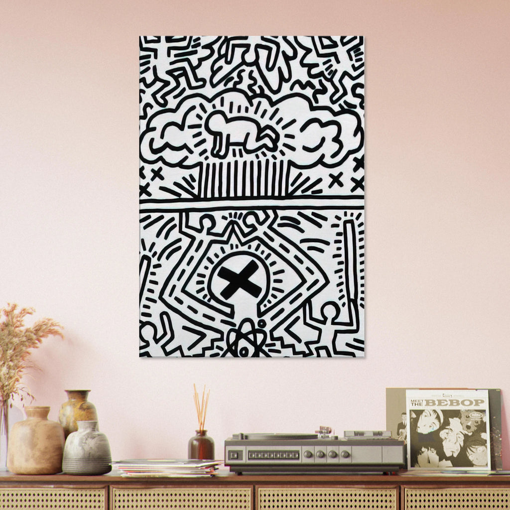 ANTI NUCLEAR RALLY 1982 Canvas | Keith Haring Canvas | Keith Haring Prints