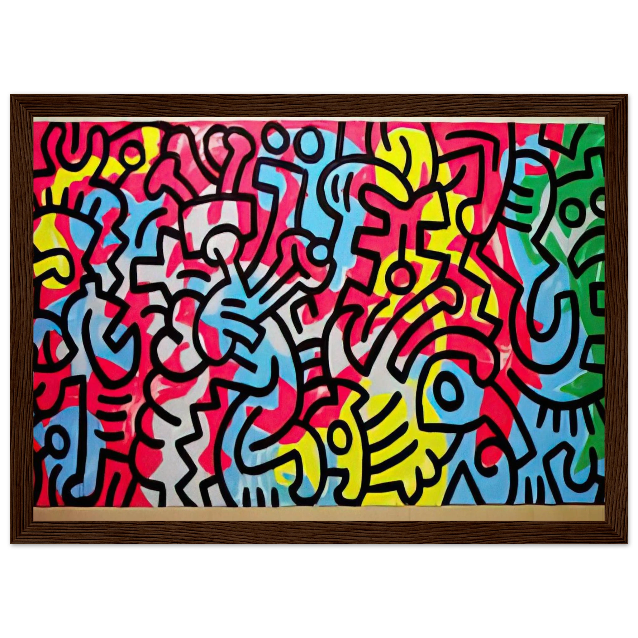 UNTITLED 1987 Framed Poster | Keith Haring Framed Prints Wall Art | Keith Haring Prints