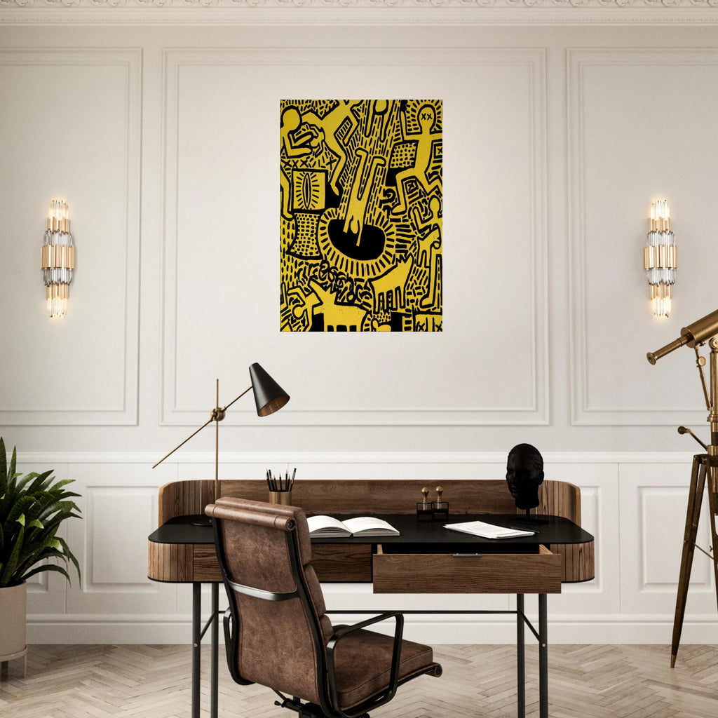 UNTITLED 1981 Canvas | Keith Haring Canvas | Keith Haring Prints