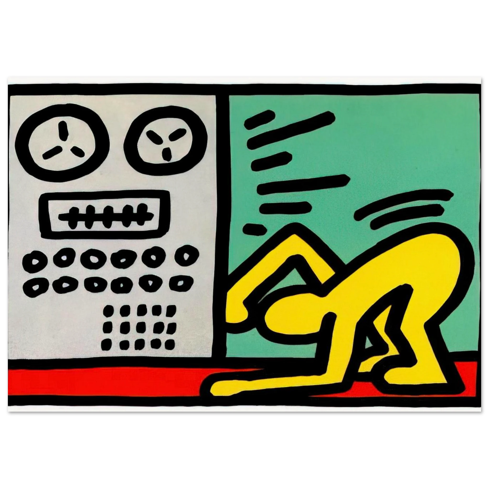POP SHOP III 1989 Poster | Keith Haring Poster | Keith Haring Prints
