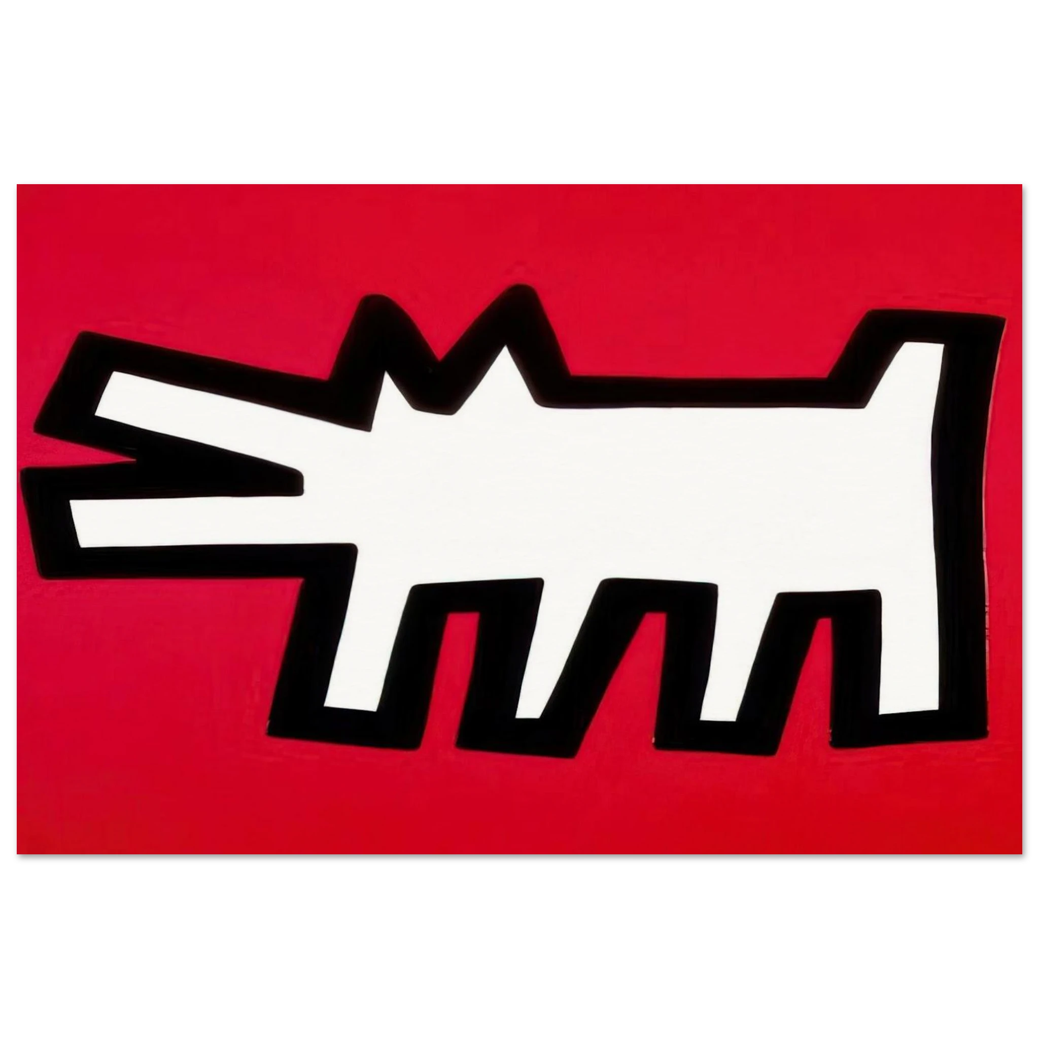 BARKING DOG 1990 Poster | Keith Haring Poster | Keith Haring Prints