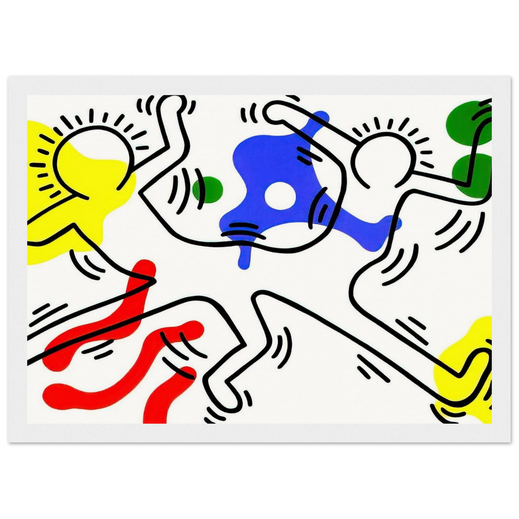 UNTITLED 1986 Framed Poster | Keith Haring Framed Prints Wall Art | Keith Haring Prints