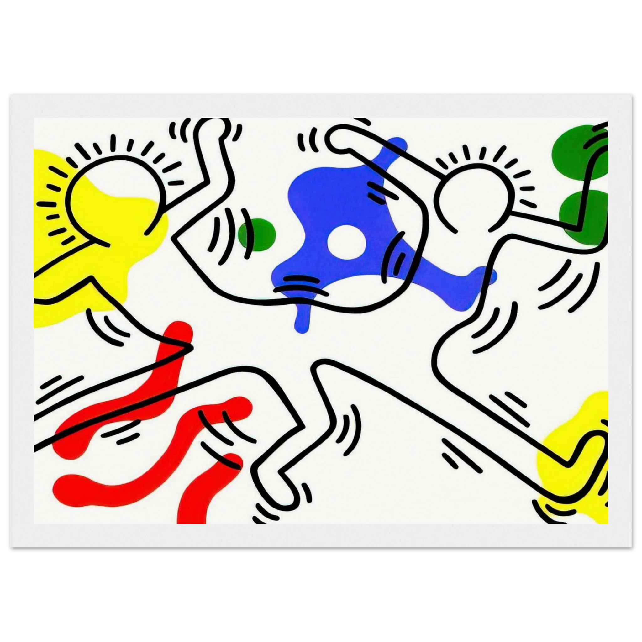 UNTITLED 1986 Framed Poster | Keith Haring Framed Prints Wall Art | Keith Haring Prints
