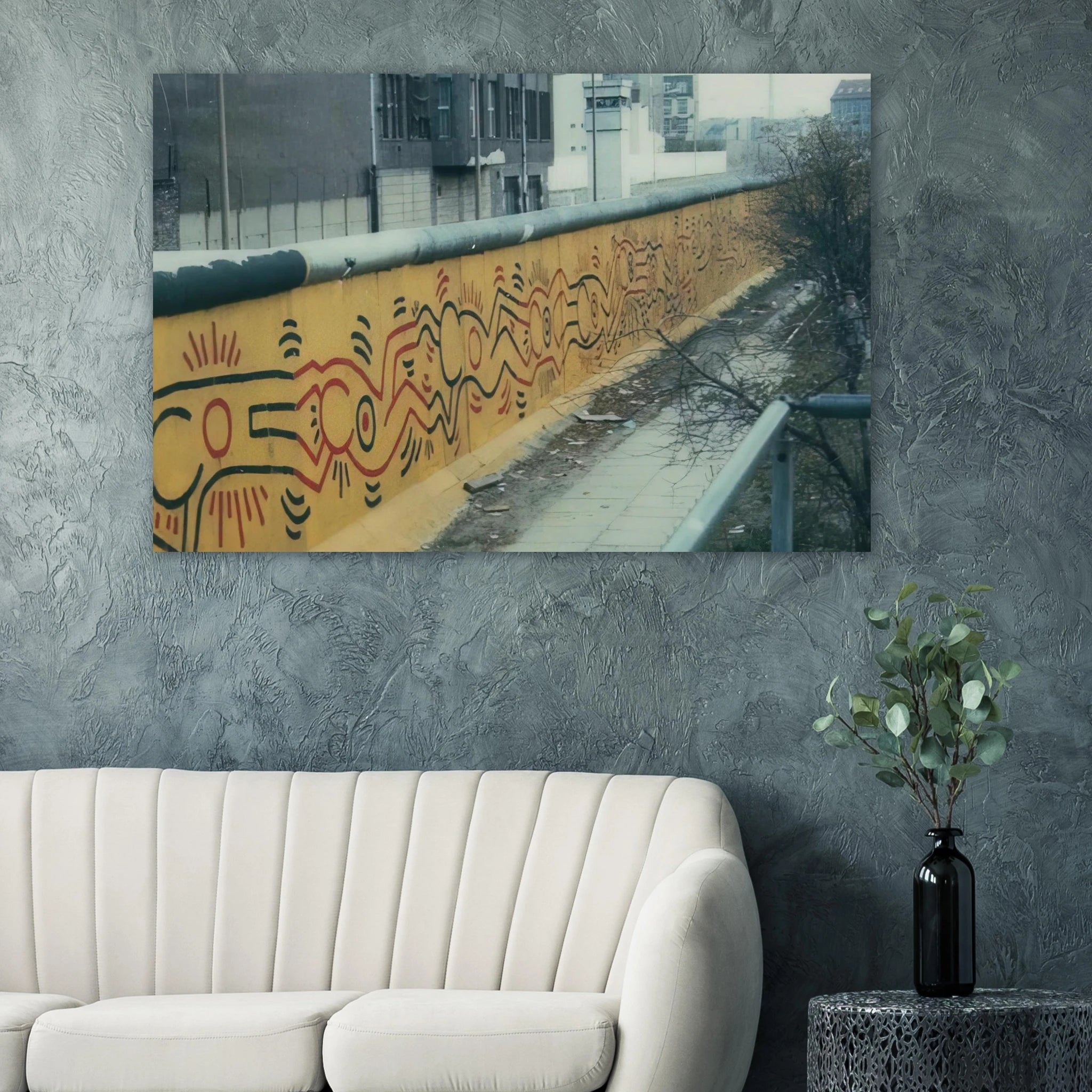BERLIN MURAL 1986 Poster | Keith Haring Poster | Keith Haring Prints