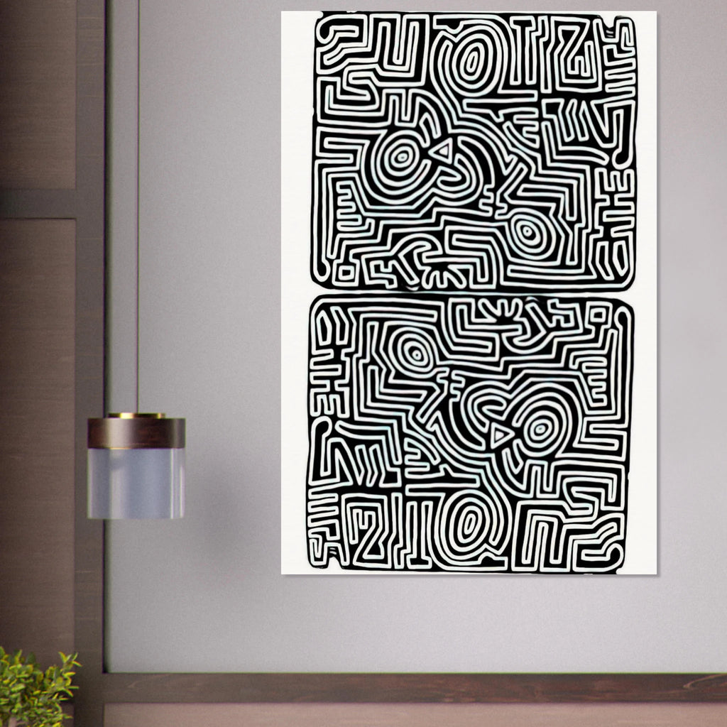 LABYRINTH 1989 Poster | Keith Haring Poster | Keith Haring Prints