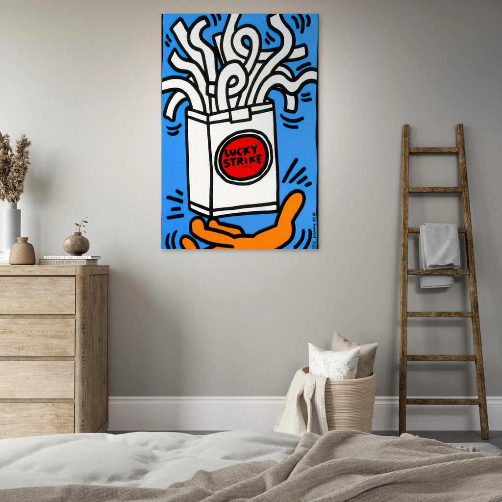 LUCKY STRIKE 1987 Poster | Keith Haring Poster | Keith Haring Prints