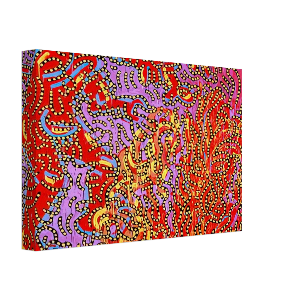 MOSES AND THE BURNING BUSH 1985 Canvas | Keith Haring Canvas | Keith Haring Prints
