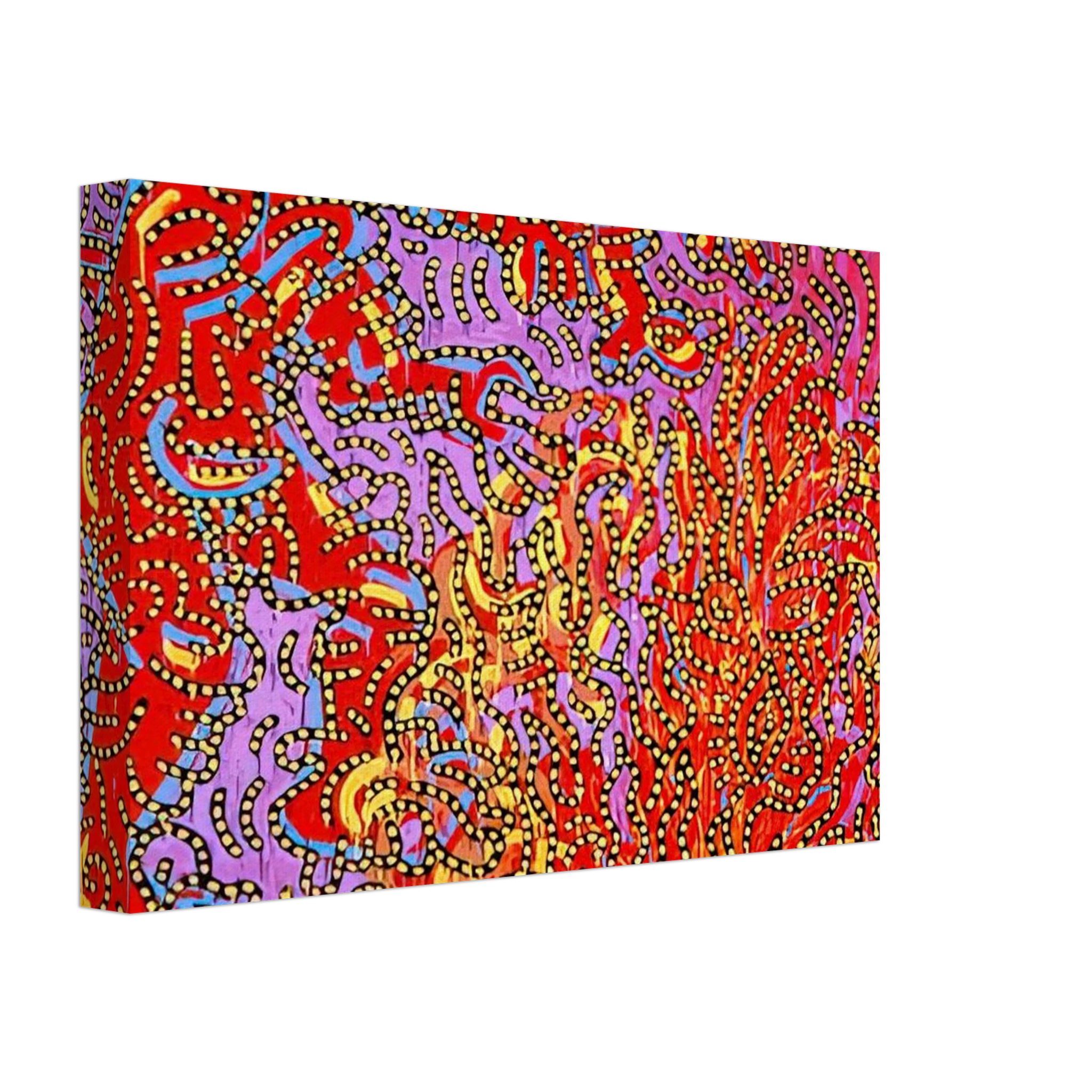 MOSES AND THE BURNING BUSH 1985 Canvas | Keith Haring Canvas | Keith Haring Prints