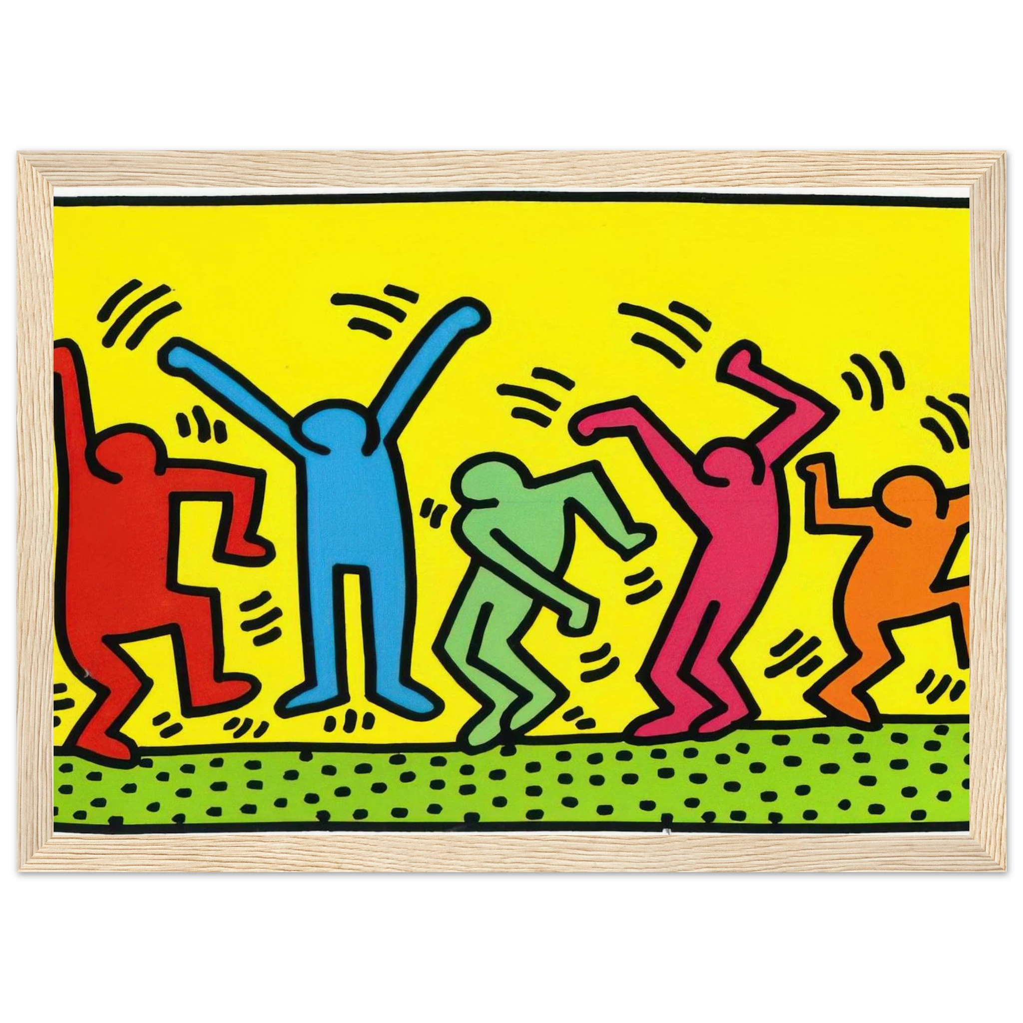 UNTITLED DANCE 1987 Framed Poster | Keith Haring Framed Prints Wall Art | Keith Haring Prints