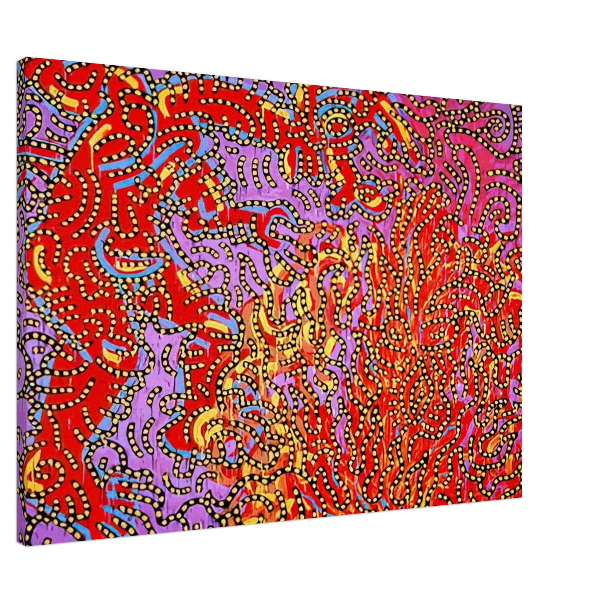 MOSES AND THE BURNING BUSH 1985 Canvas | Keith Haring Canvas | Keith Haring Prints