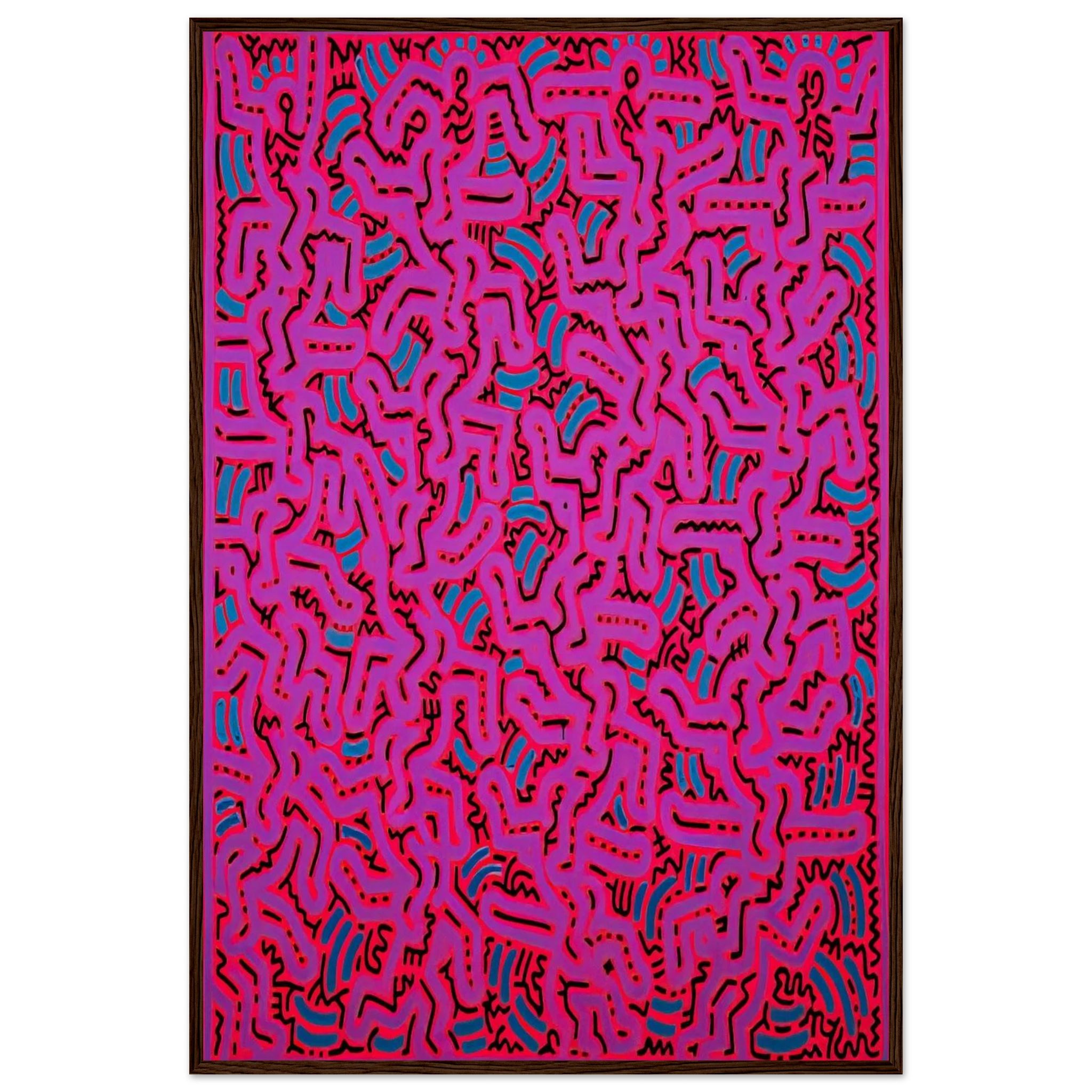 UNTITLED 1984 Framed Poster | Keith Haring Framed Prints Wall Art | Keith Haring Prints
