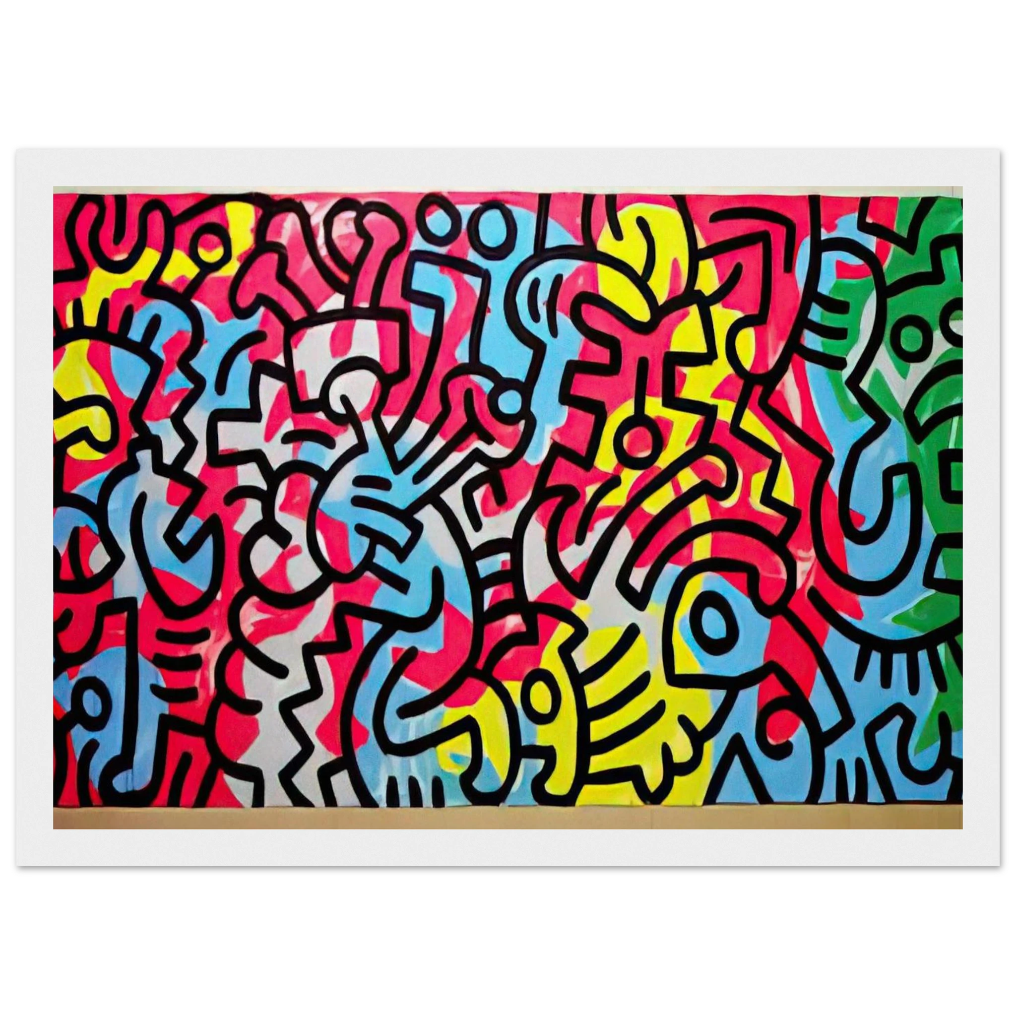 UNTITLED 1987 Framed Poster | Keith Haring Framed Prints Wall Art | Keith Haring Prints