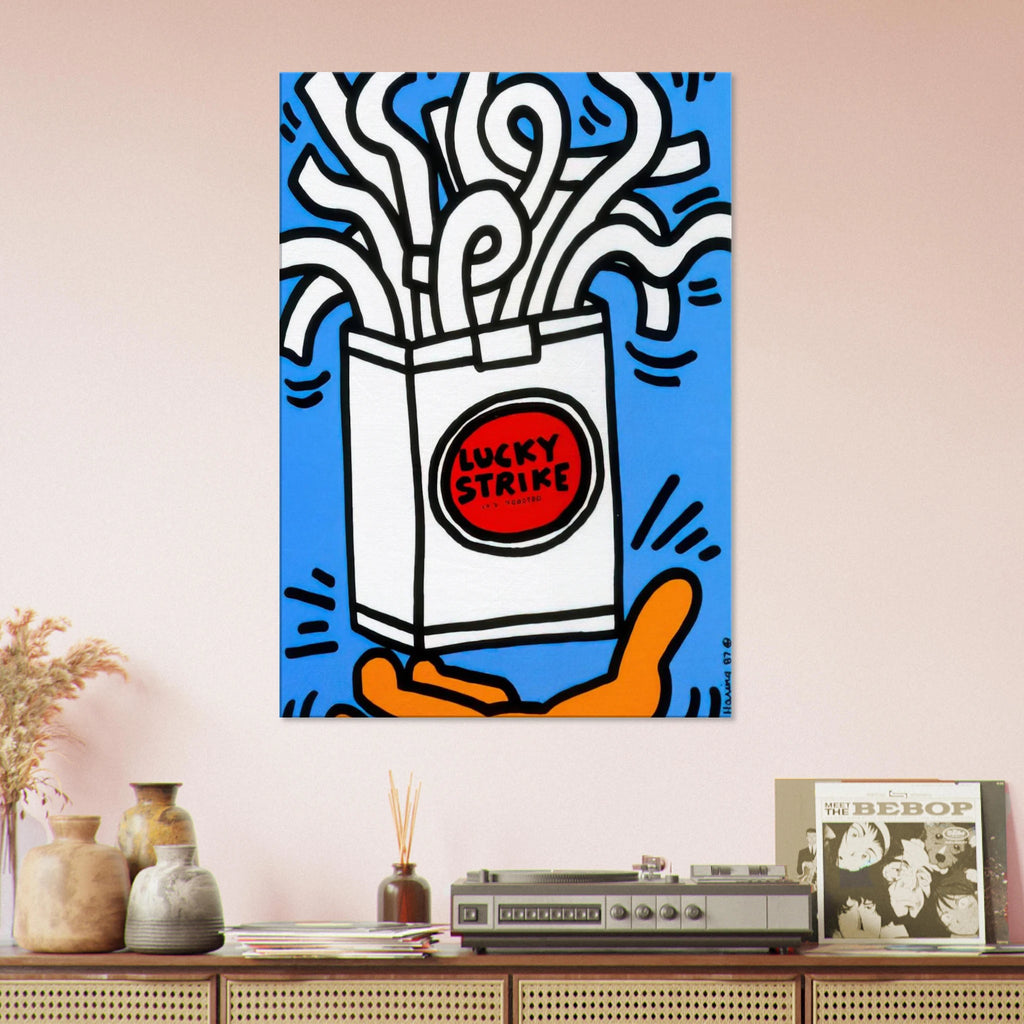 LUCKY STRIKE 1987 Canvas | Keith Haring Canvas | Keith Haring Prints