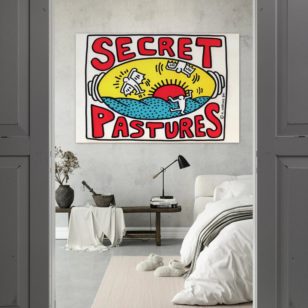 PROMOTIONAL POSTER FOR SECRET PASTURES 1984 Poster | Keith Haring Poster | Keith Haring Prints