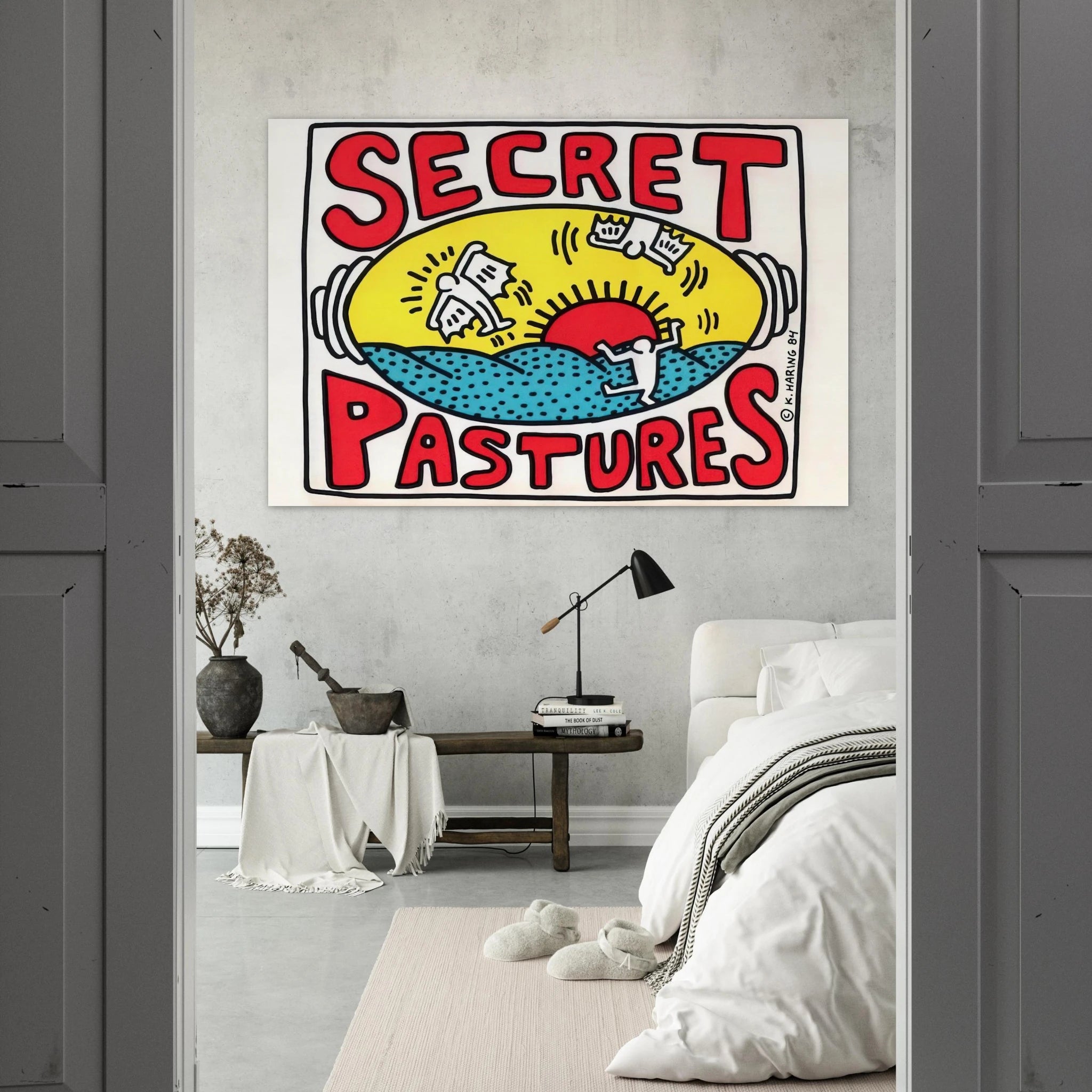 PROMOTIONAL POSTER FOR SECRET PASTURES 1984 Poster | Keith Haring Poster | Keith Haring Prints