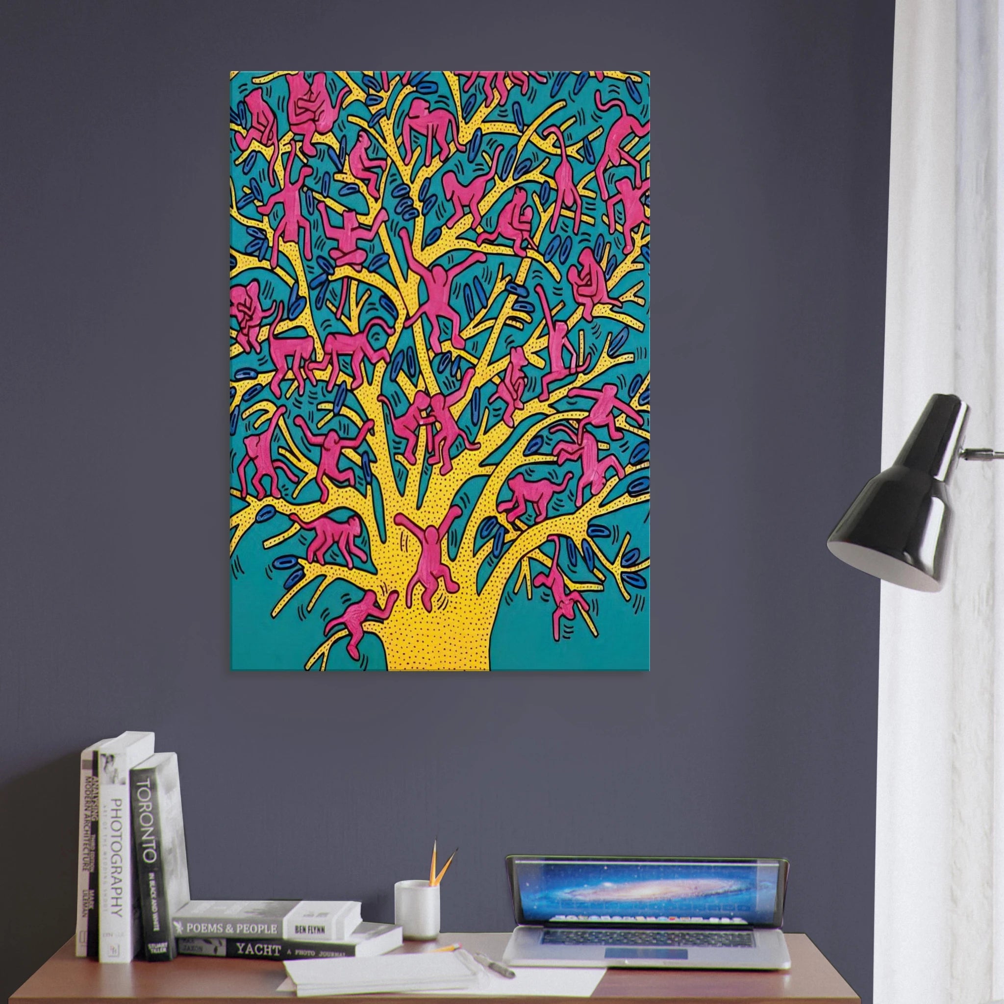 THE TREE OF MONKEYS Canvas | Keith Haring Canvas | Keith Haring Prints