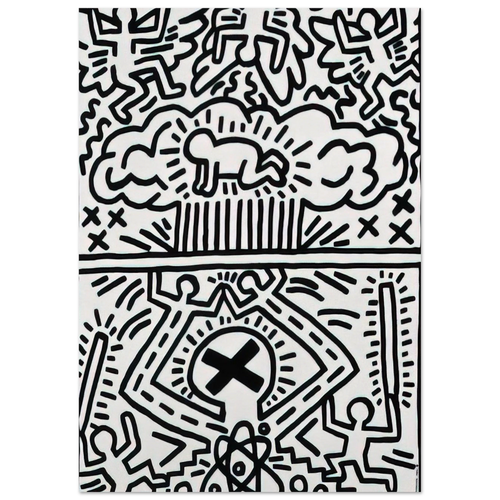 ANTI NUCLEAR RALLY 1982 Poster | Keith Haring Poster | Keith Haring Prints