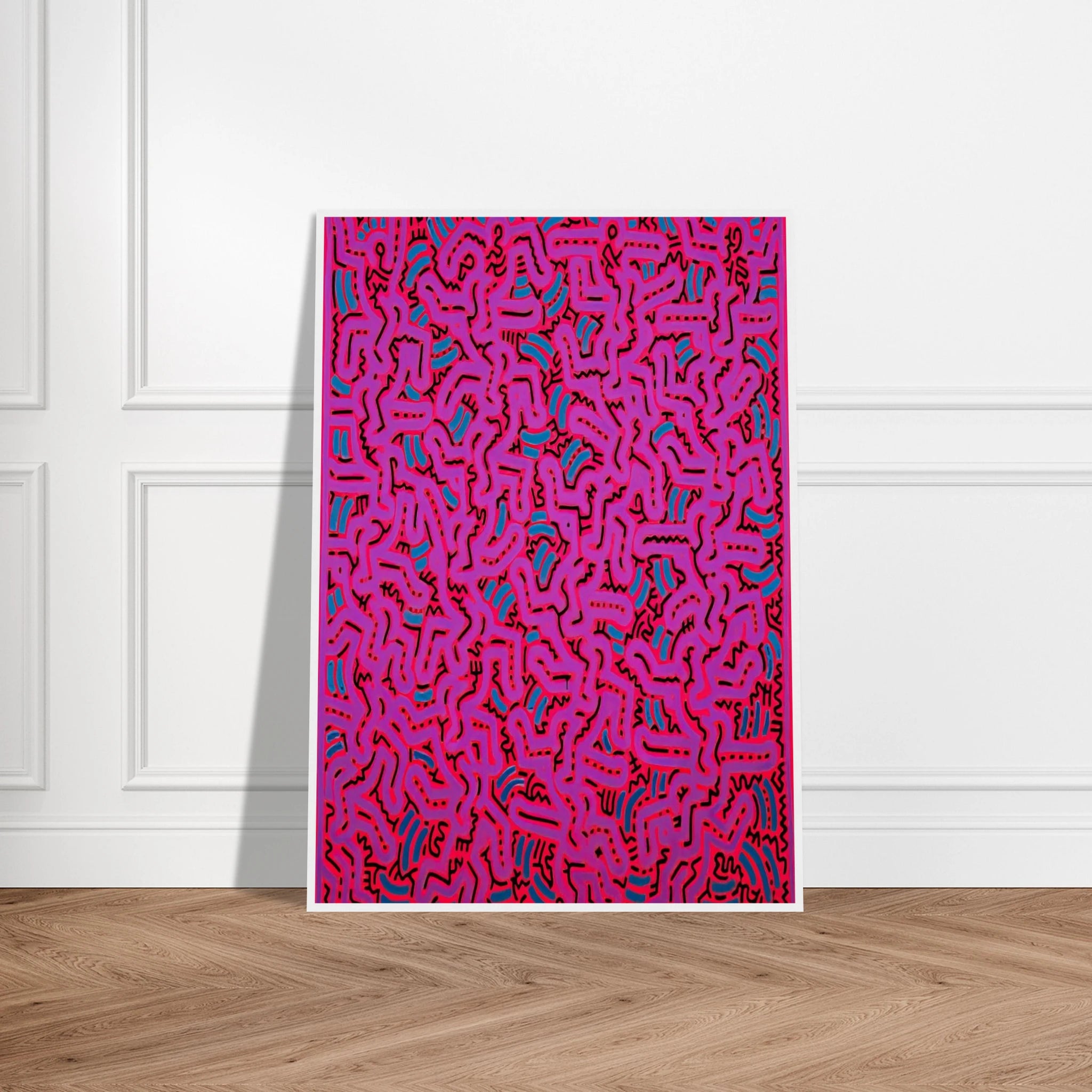 UNTITLED 1984 Framed Poster | Keith Haring Framed Prints Wall Art | Keith Haring Prints