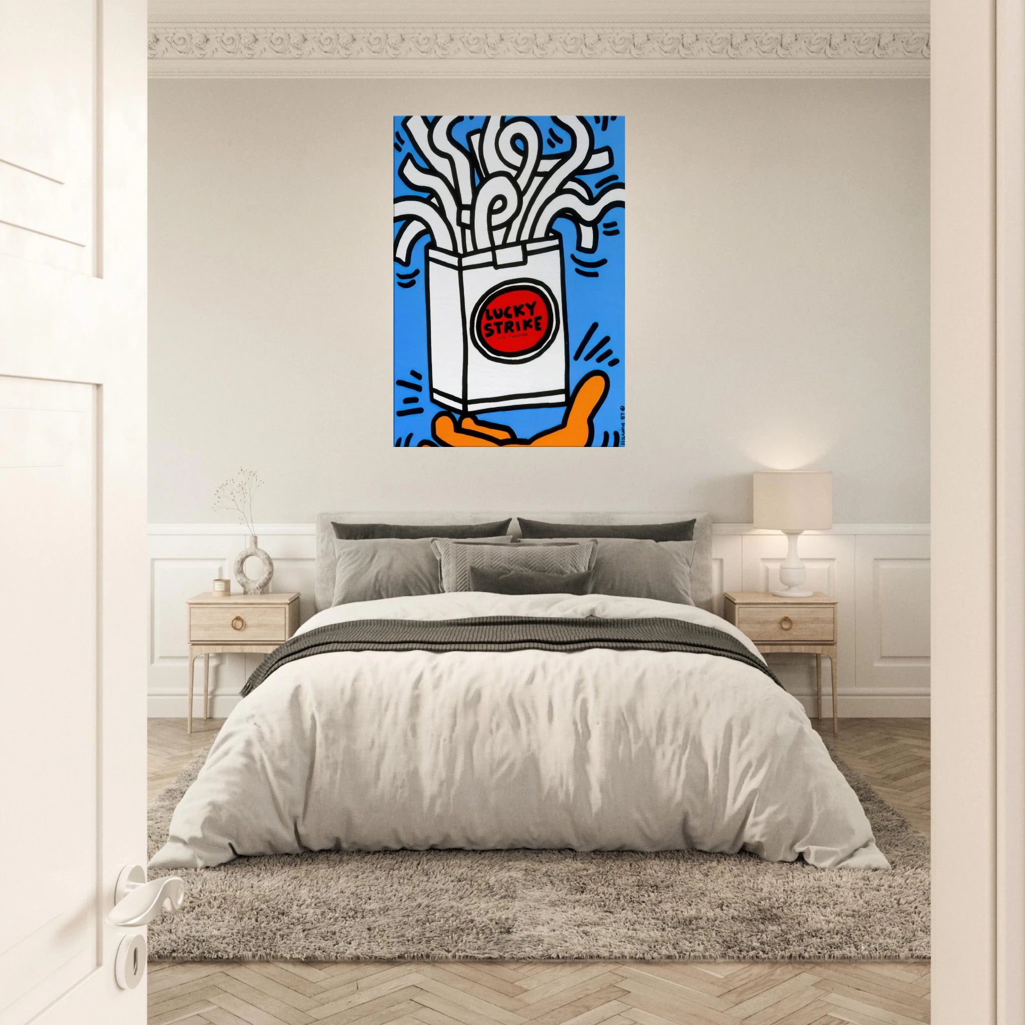LUCKY STRIKE 1987 Canvas | Keith Haring Canvas | Keith Haring Prints