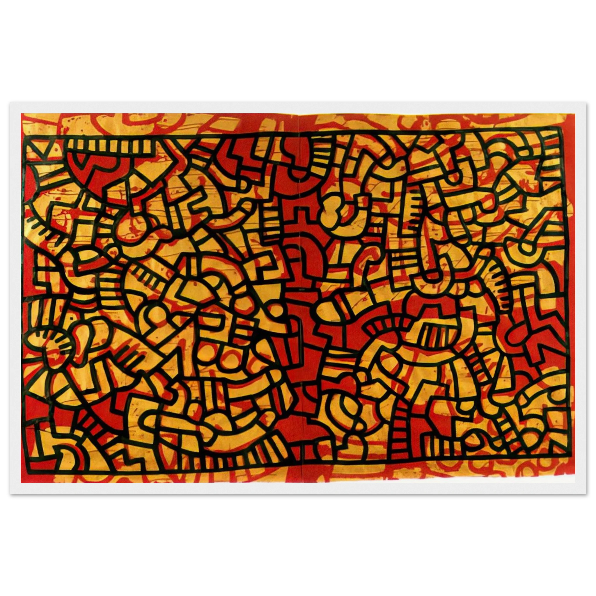UNTITLED 1979 Framed Poster | Keith Haring Framed Prints Wall Art | Keith Haring Prints