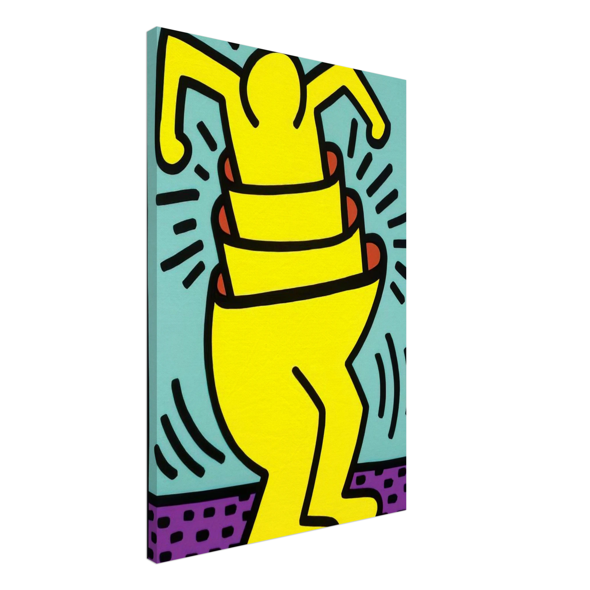 UNTITLED 1989 Canvas | Keith Haring Canvas | Keith Haring Prints