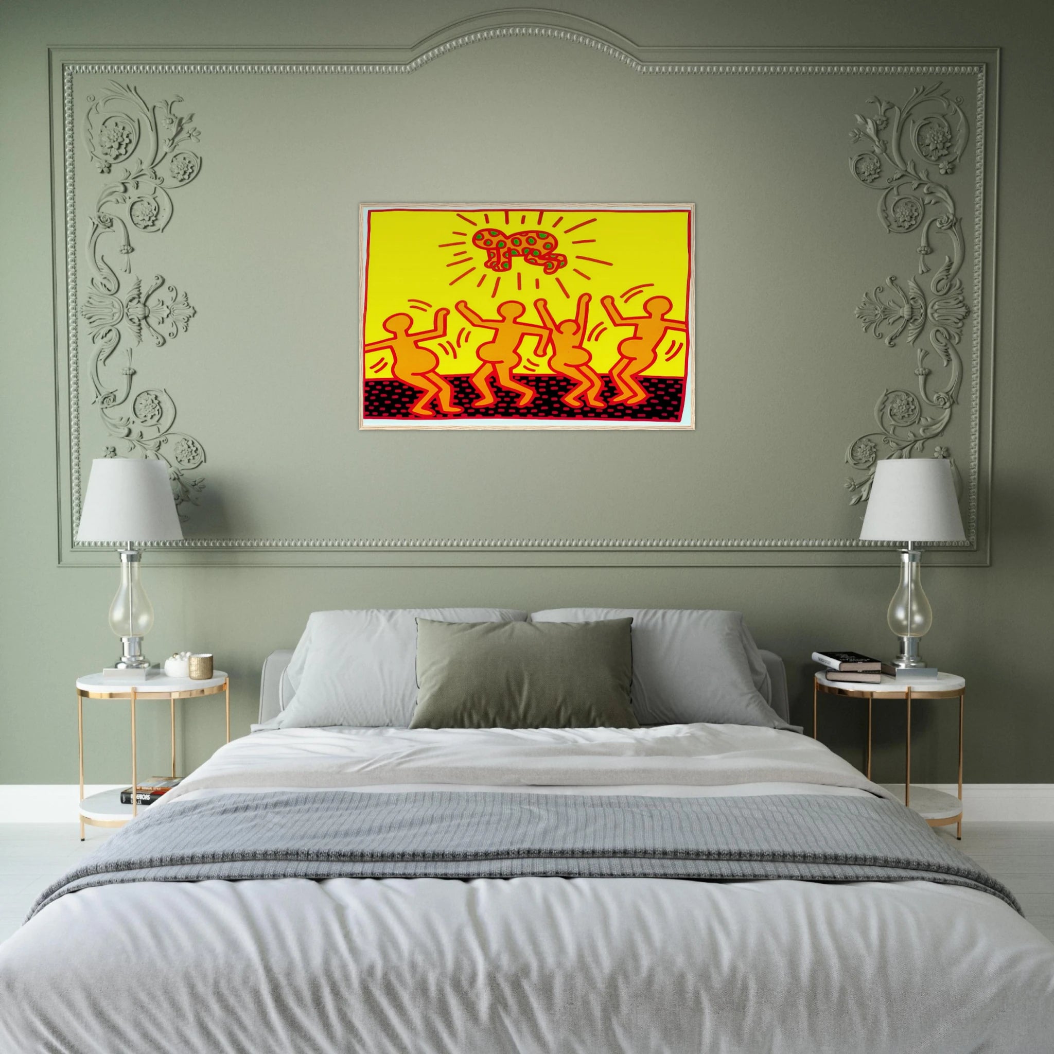 UNTITLED 1983 1 Framed Poster | Keith Haring Framed Prints Wall Art | Keith Haring Prints
