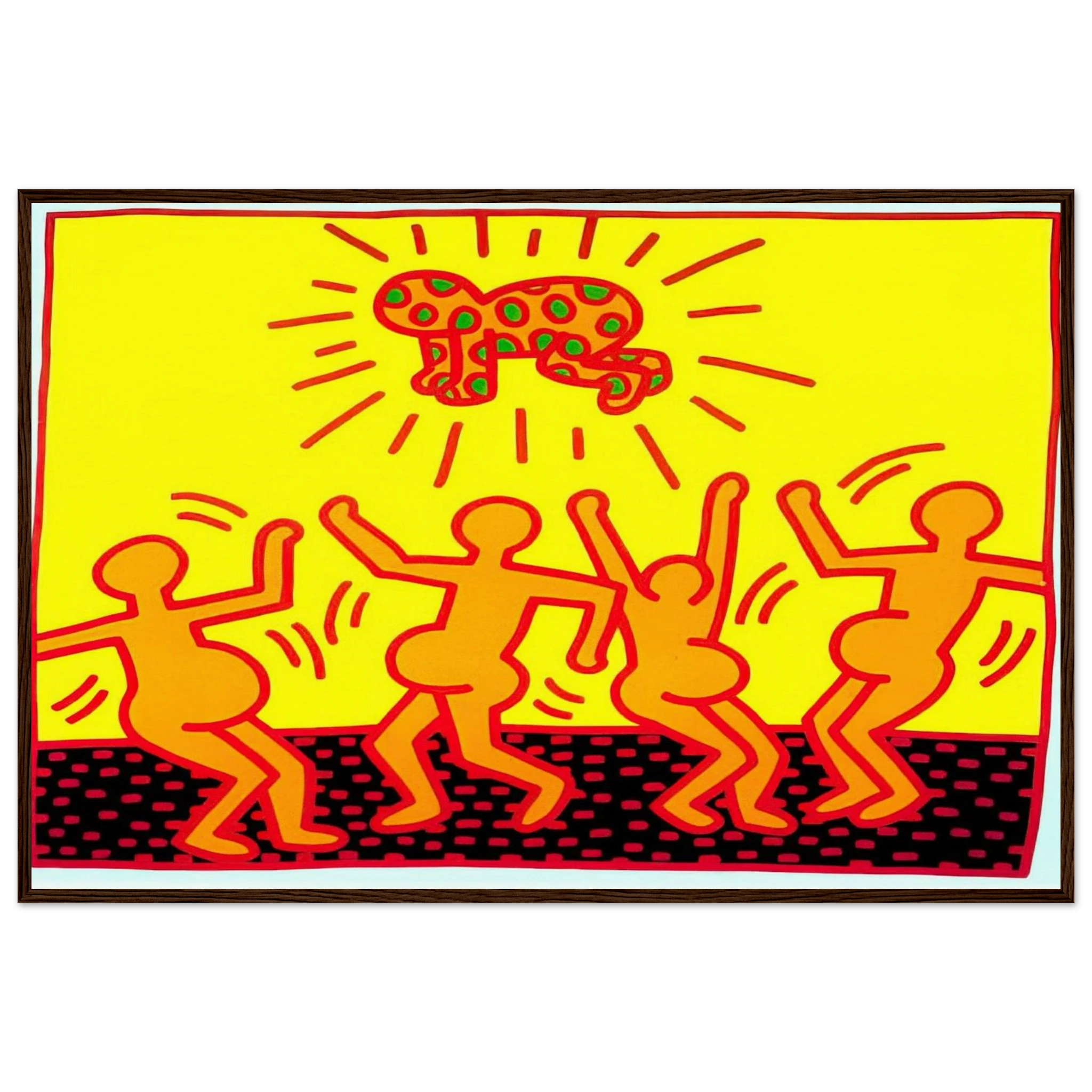 UNTITLED 1983 1 Framed Poster | Keith Haring Framed Prints Wall Art | Keith Haring Prints