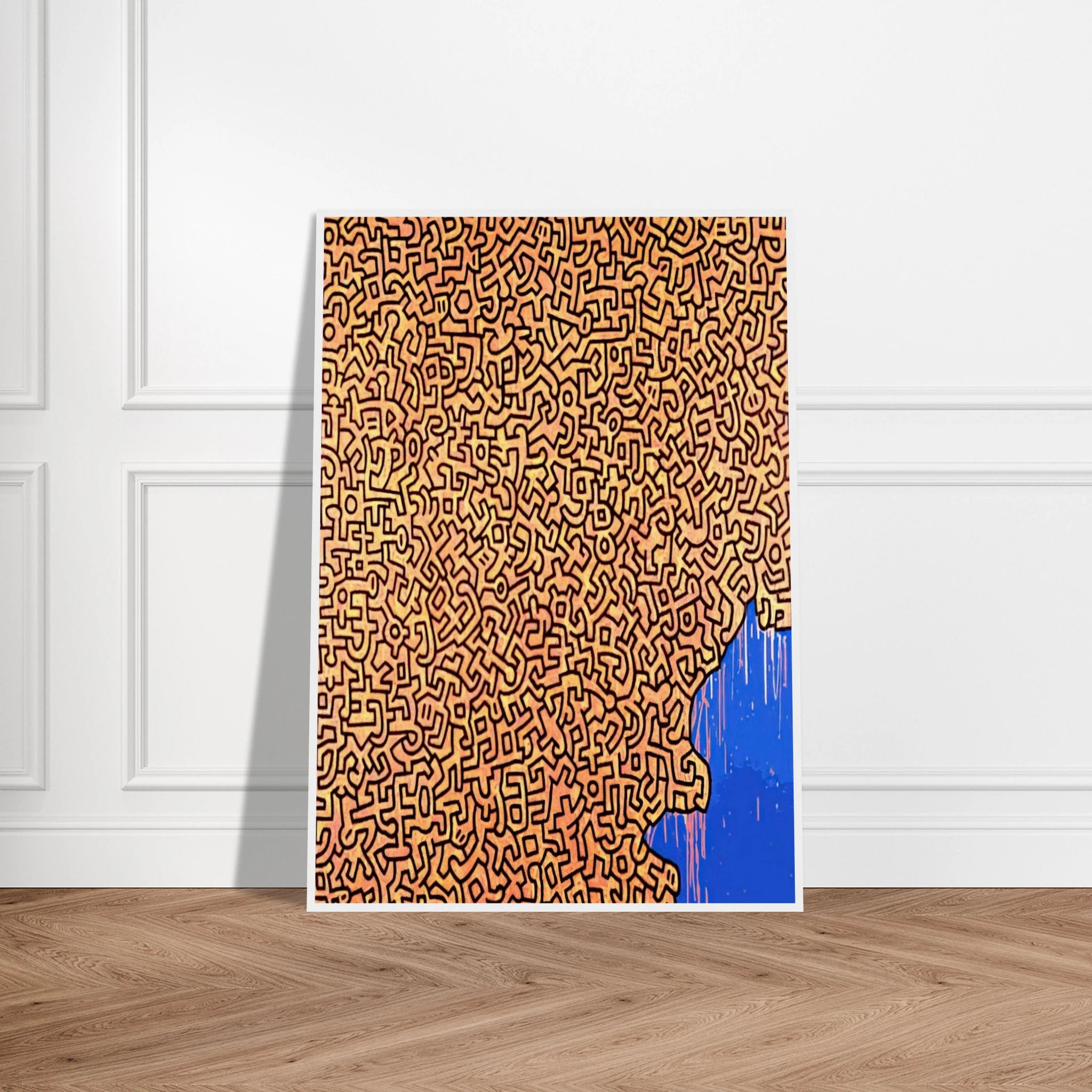 BRAZIL 1989 Framed Poster | Keith Haring Framed Prints Wall Art | Keith Haring Prints