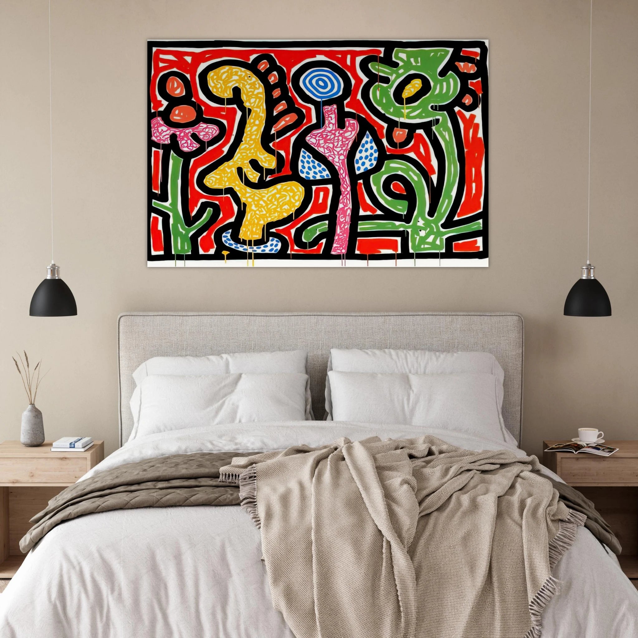 FLOWERS IV 1990 Poster | Keith Haring Poster | Keith Haring Prints