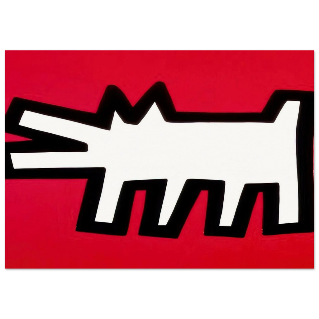 BARKING DOG 1990 Poster | Keith Haring Poster | Keith Haring Prints